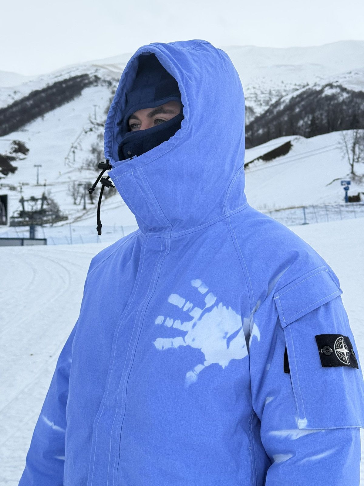 Stone Island Stone Island Ice Jacket Thermosensitive White Blue Size L Size US L / EU 52-54 / 3 - 9 Thumbnail