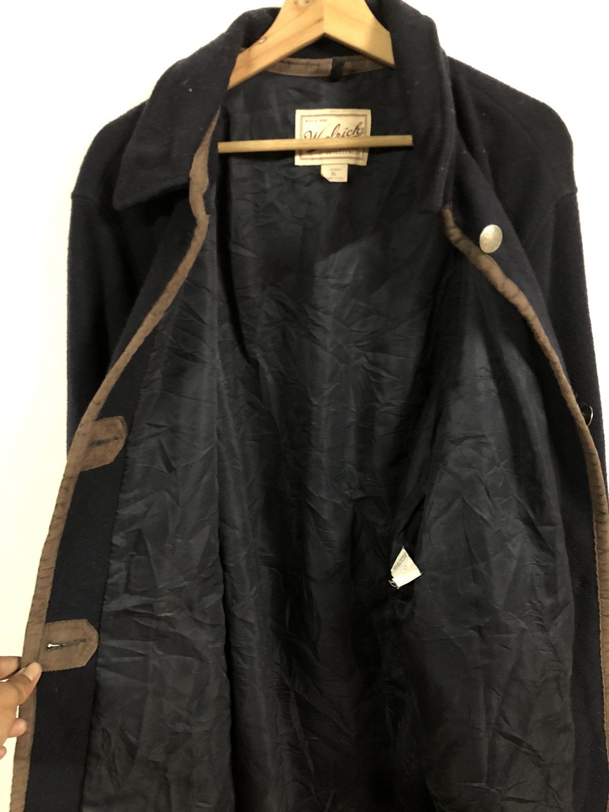 Vintage × Woolrich Woolen Mills Vintage 80’s Woolrich Wool Long Jacket Size XL / US 12-14 / IT 48-50 - 10 Thumbnail