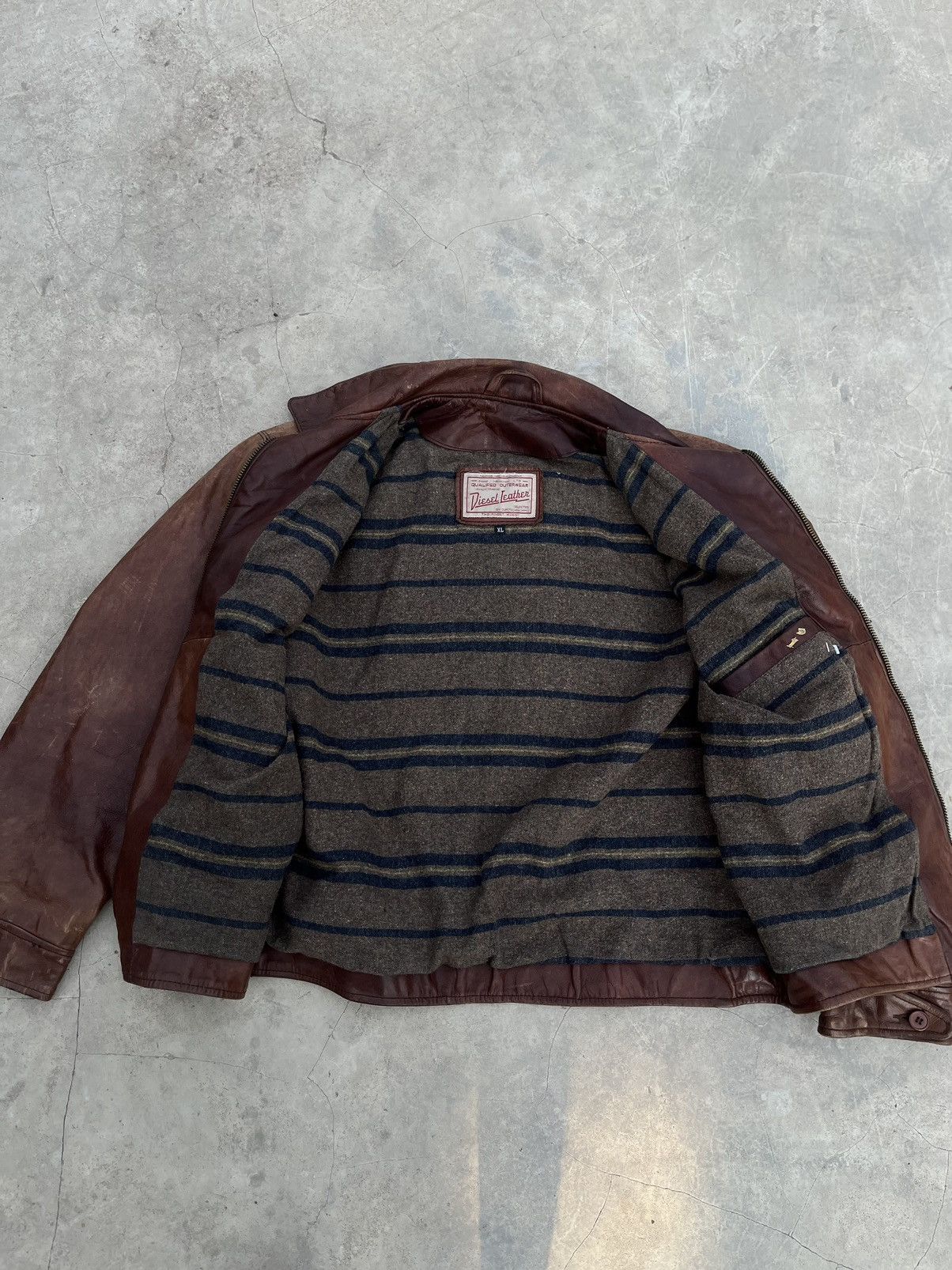 Diesel RARE VINTAGE DIESEL RR-55 IND LEATHER JACKET Size US M / EU 48-50 / 2 - 9 Thumbnail