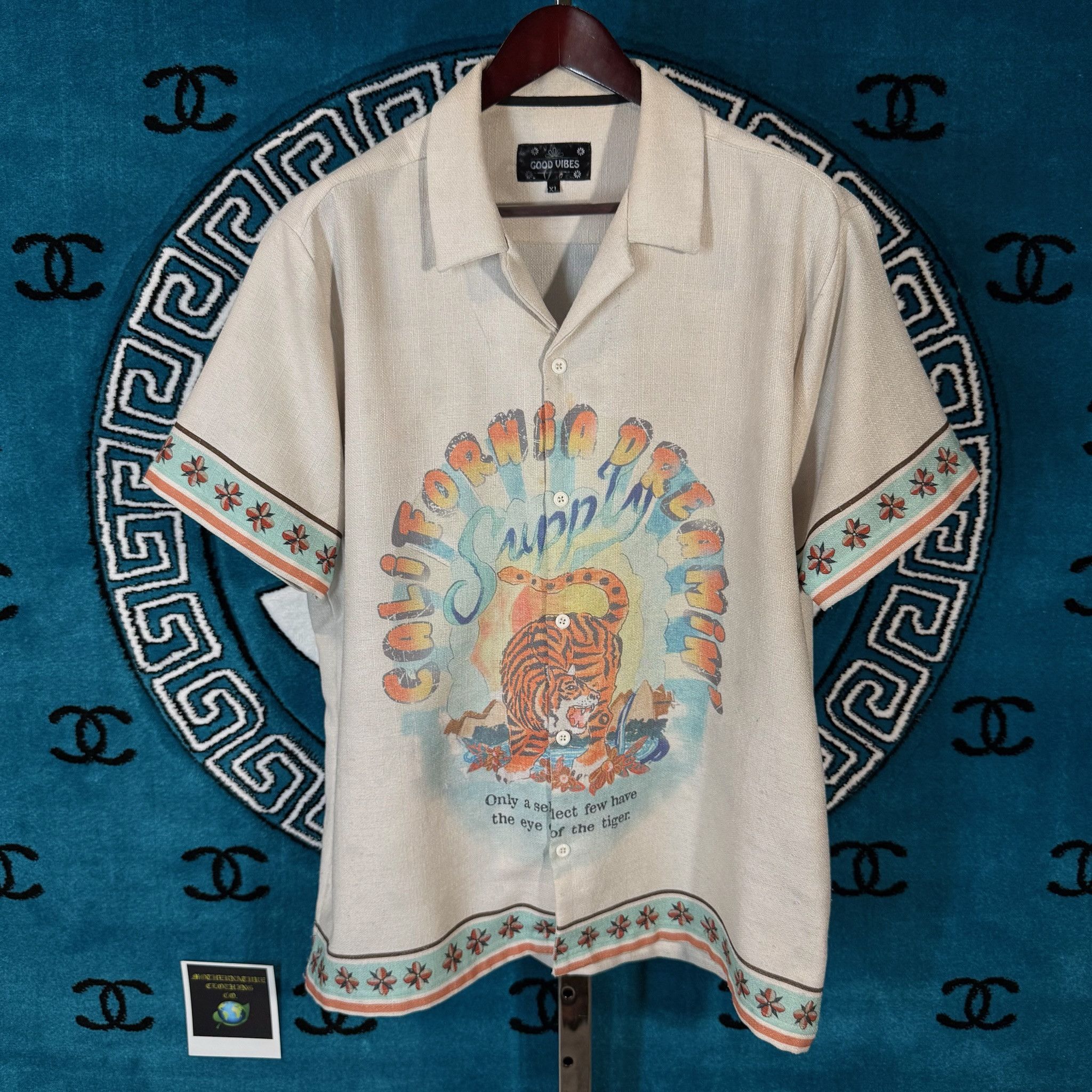 Other CALIFORNIA DREAMIN TIGER EYE S/S BUTTON UP Size US XL / EU 56 / 4 - 1 Thumbnail