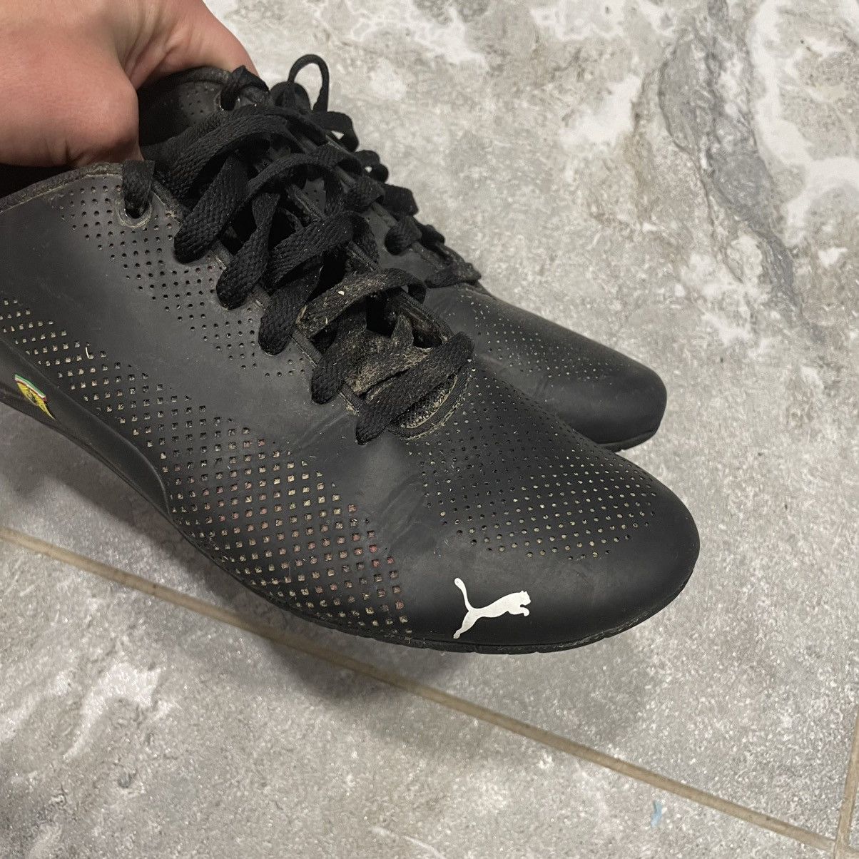 Ferrari × Puma Vintage Puma Ferrari Black Leather Low Sneakers boots speed Size US 10.5 / EU 43-44 - 7 Thumbnail