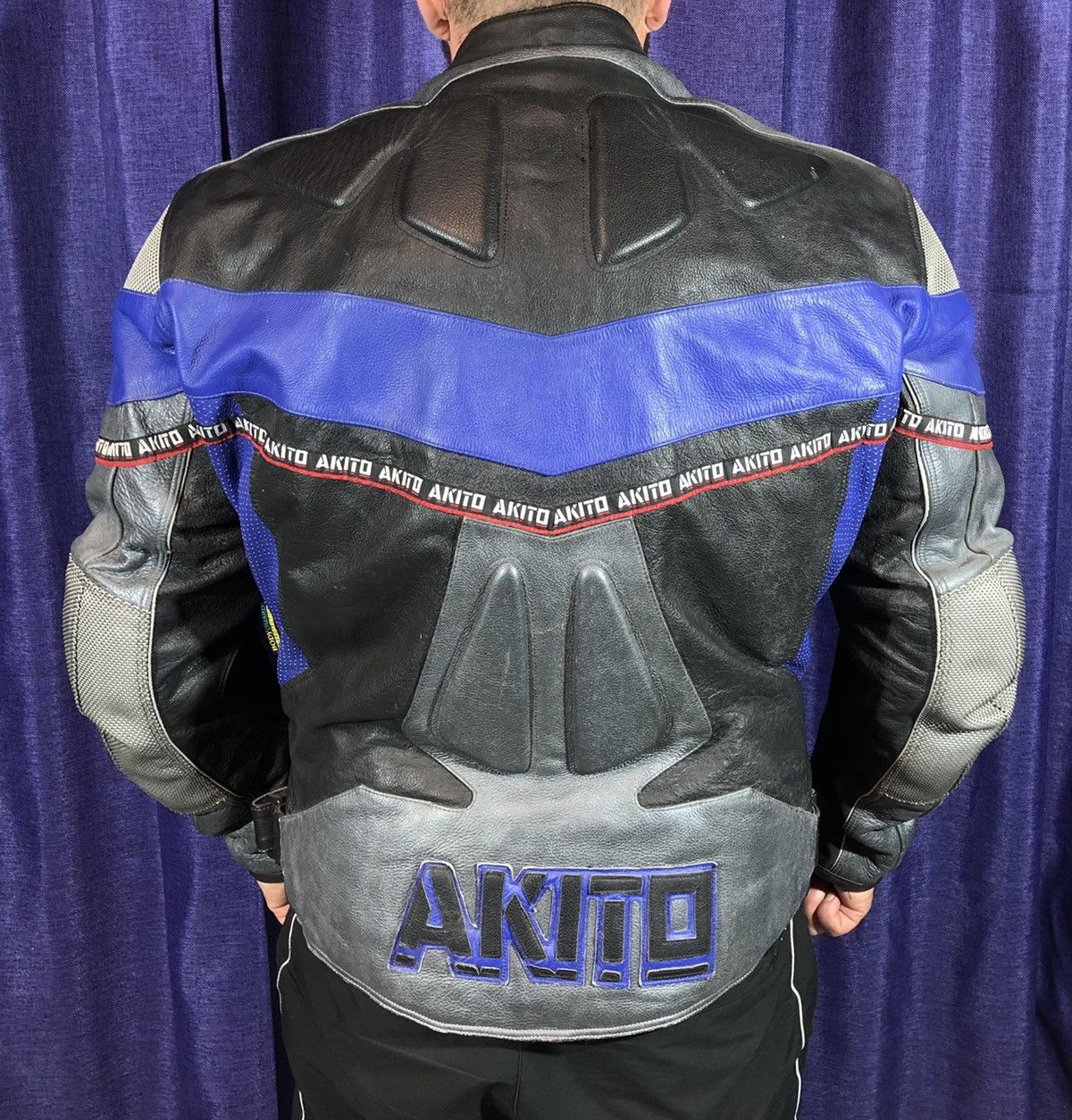 Ferrari × Honda × Yamaha Akito Motorcycle Moto Leather Jacket Racing Size US L / EU 52-54 / 3 - 3 Thumbnail