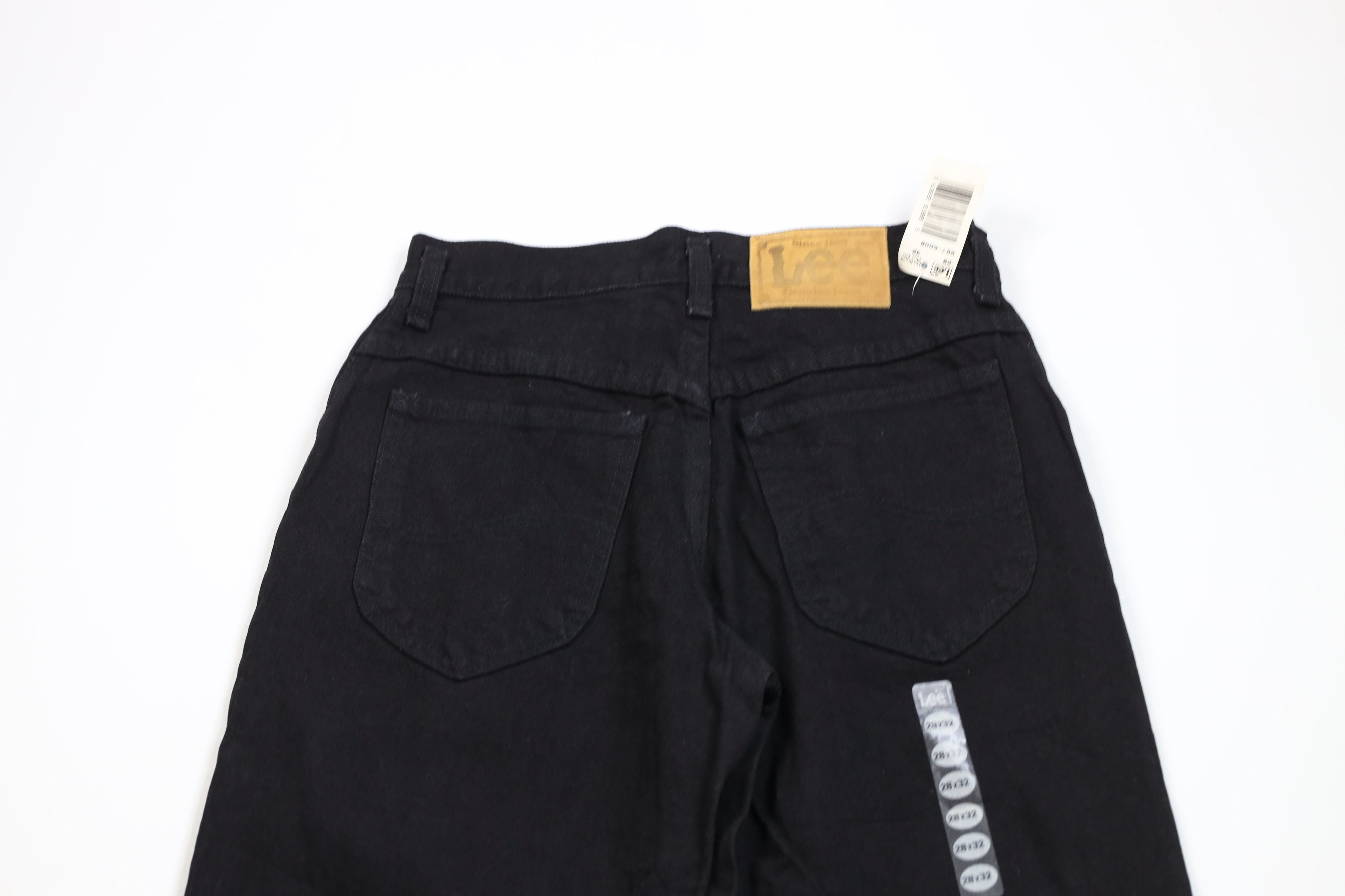 Lee × Vintage Deadstock Vintage 90s Lee Tapered Leg Denim Jeans Black USA Size US 28 / EU 44 - 11 Thumbnail