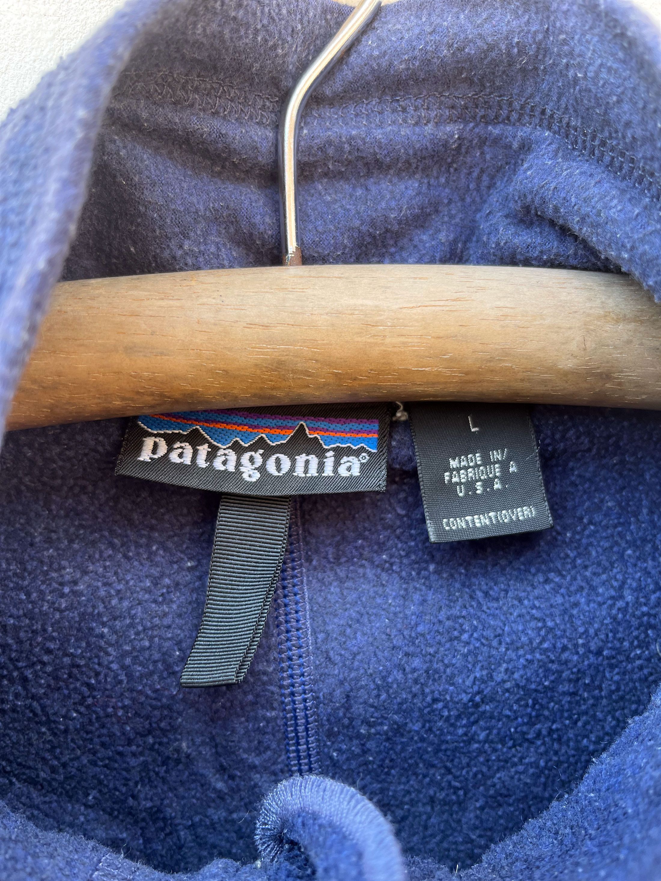 Patagonia Vintage Patagonia 90s Zipper Fleece Sweatshirt Sweater Size US L / EU 52-54 / 3 - 4 Thumbnail
