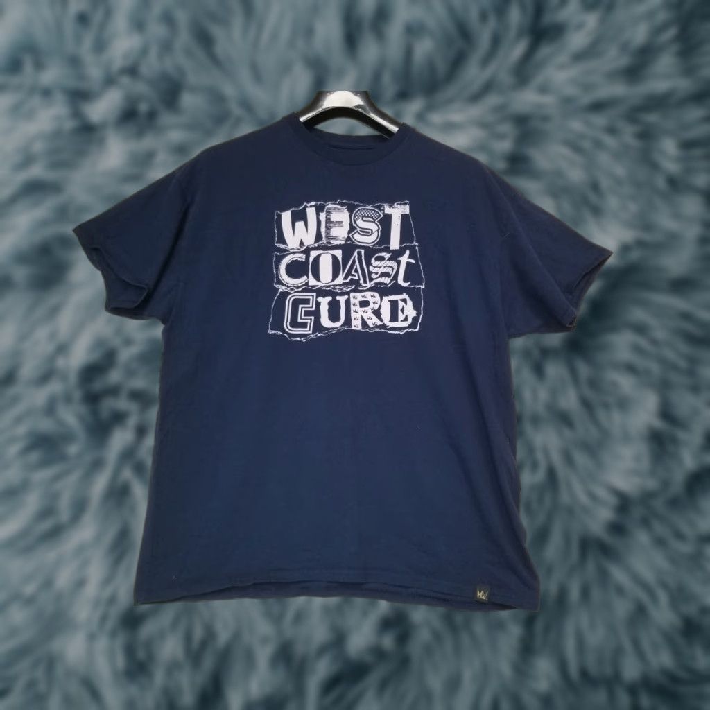 Vintage West Coast Cure T-Shirt Short Sleeve Navy Blue XL Mens Shirt Size US XL / EU 56 / 4 - 1 Thumbnail