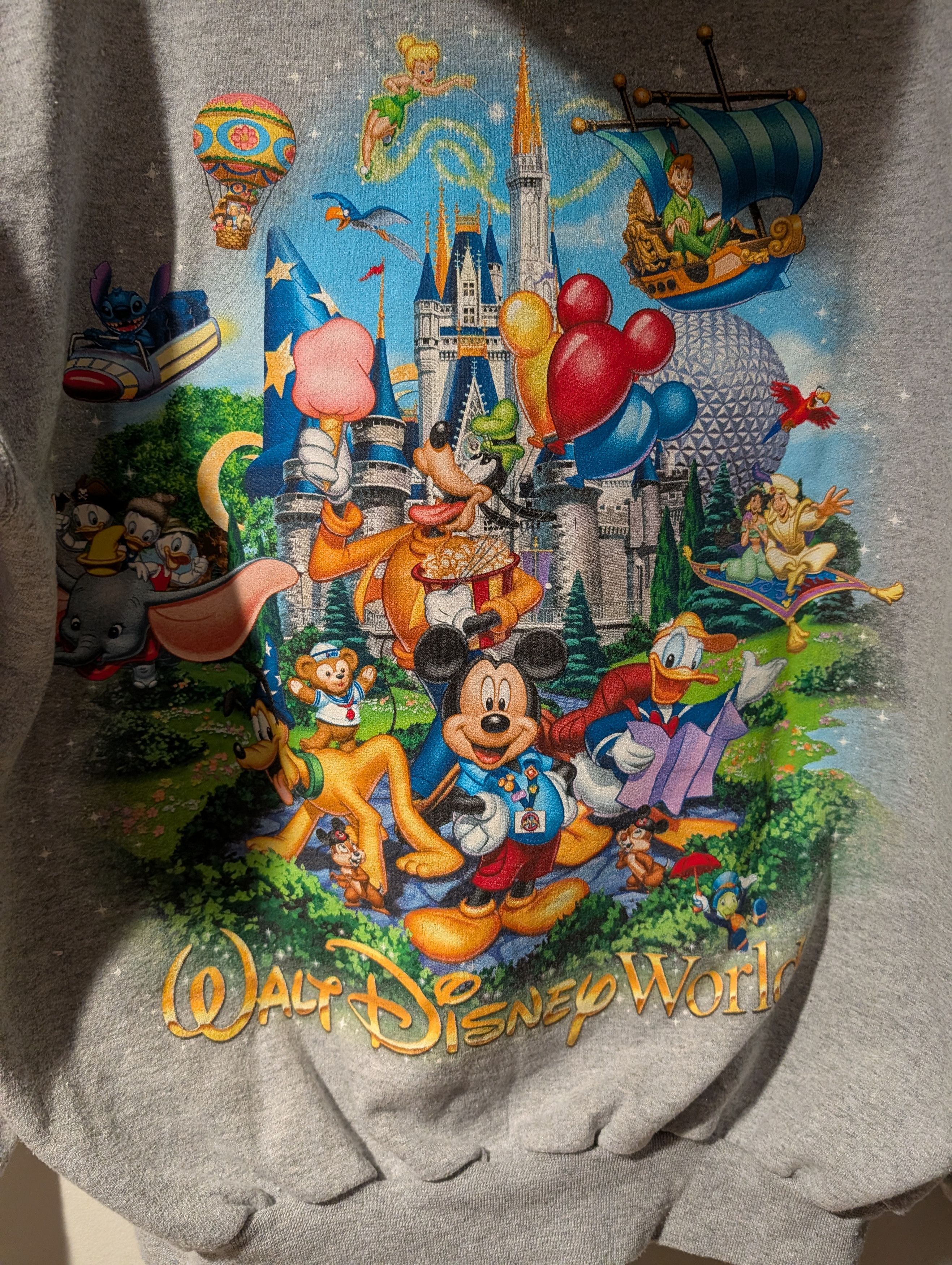 Disney Vintage Y2K Walt Disney World Zip Up Hoodie by Hanes Size US M / EU 48-50 / 2 - 2 Thumbnail
