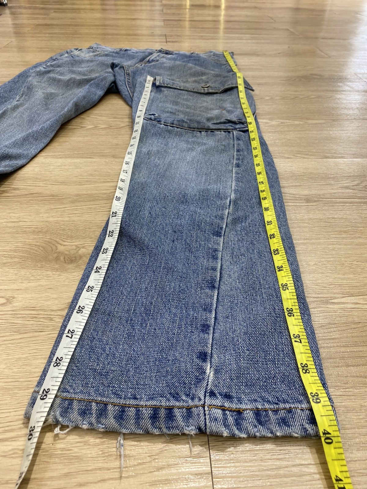 Japanese Brand Japanese Brand Carenaa Cargo Multi Pocket Jeans Size US 31 - 10 Thumbnail