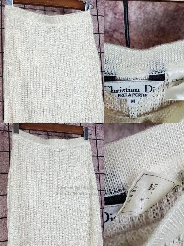 Dior Dior White Midi Skirt for Women . Size 28" / US 6 / IT 42 - 3 Thumbnail