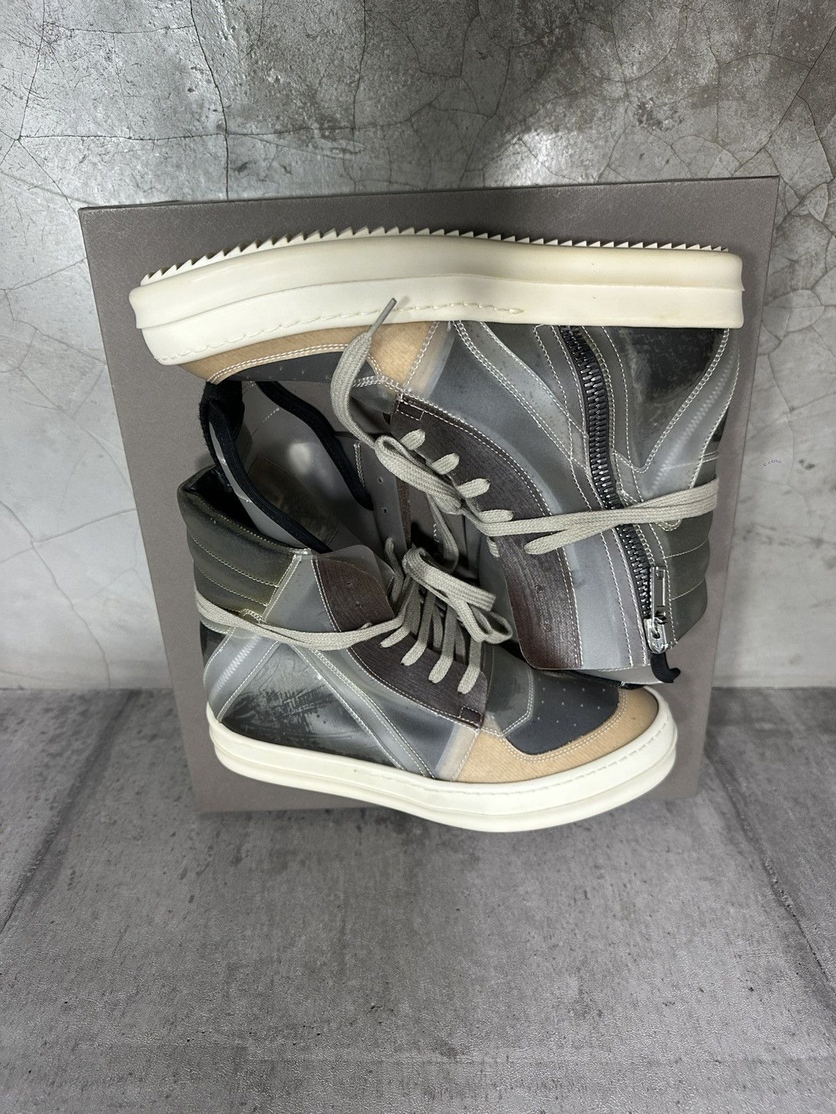 Rick Owens Rick Owens Phlegethon Geobasket Sneakers Size US 8 / EU 41 - 3 Thumbnail