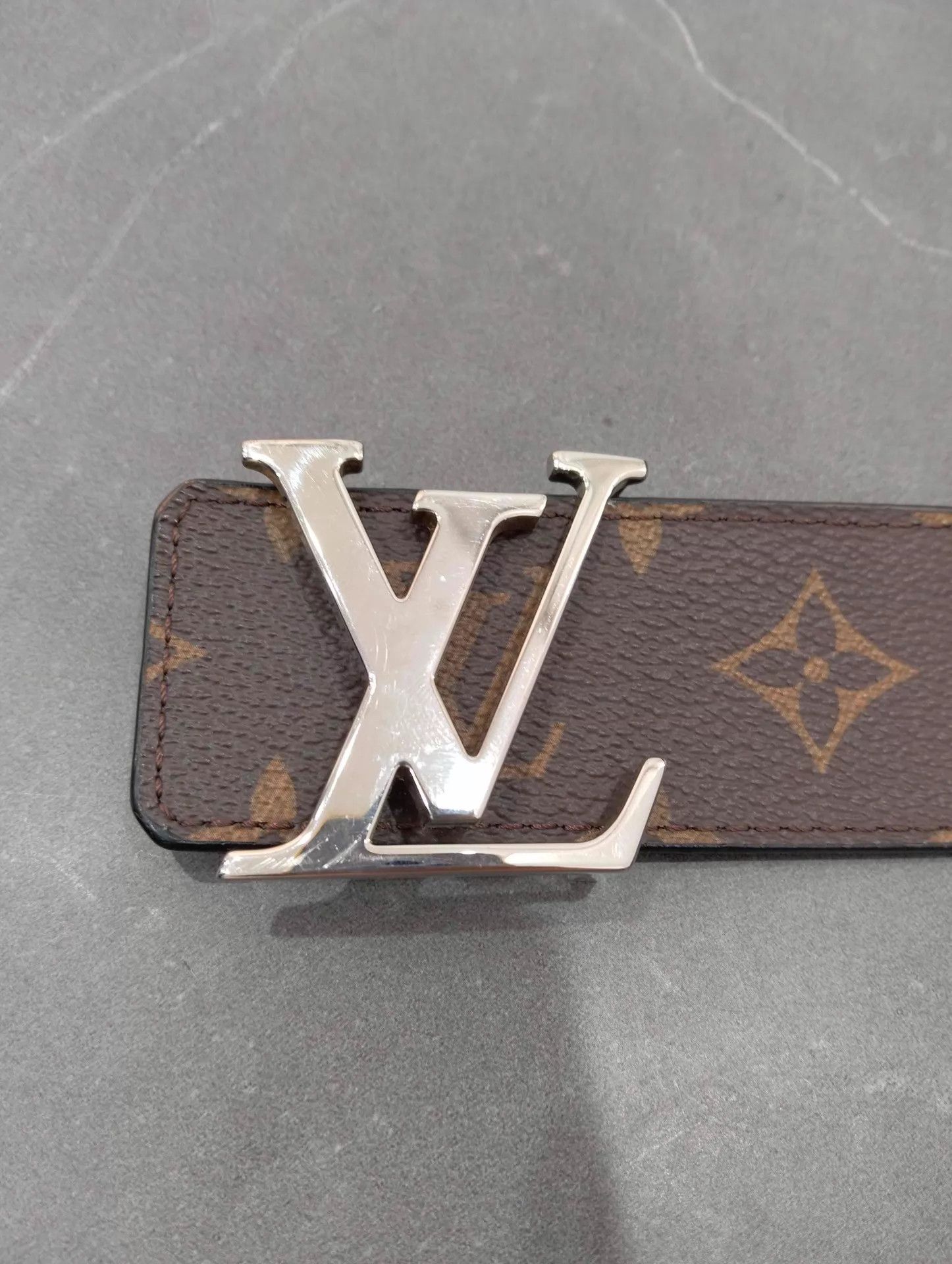 Louis Vuitton LV Monogram Silver Buckle Belt 95cm 95 New Size ONE SIZE - 2 Thumbnail