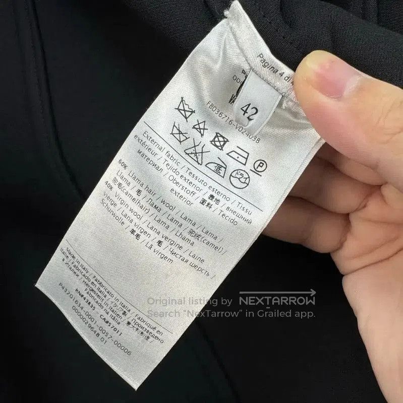 Valentino Valentino Black Alpaca Wool Long Coat . Size XL / US 12-14 / IT 48-50 - 6 Thumbnail