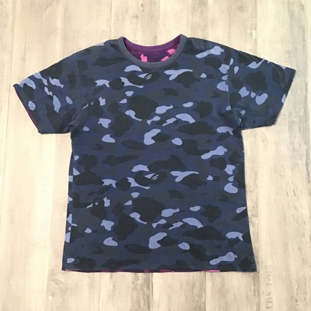 Bape 🔥Reversible🔥 Purple camo x Blue camo T-shirt BAPE APE NIGO Size US M / EU 48-50 / 2 - 2 Thumbnail
