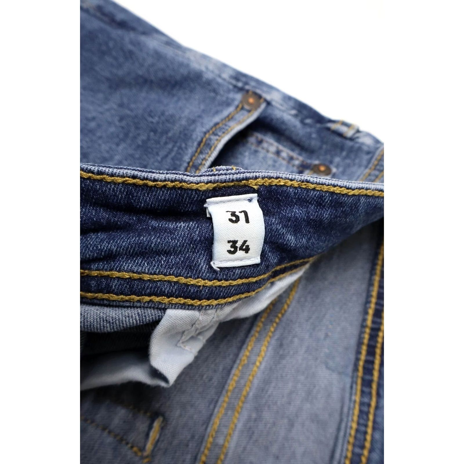 Jack & Jones JACK & JONES Glenn/Slim Jeans Men's W31/L34 Blue Faded Button Fly Stretched Size US 31 - 6 Thumbnail