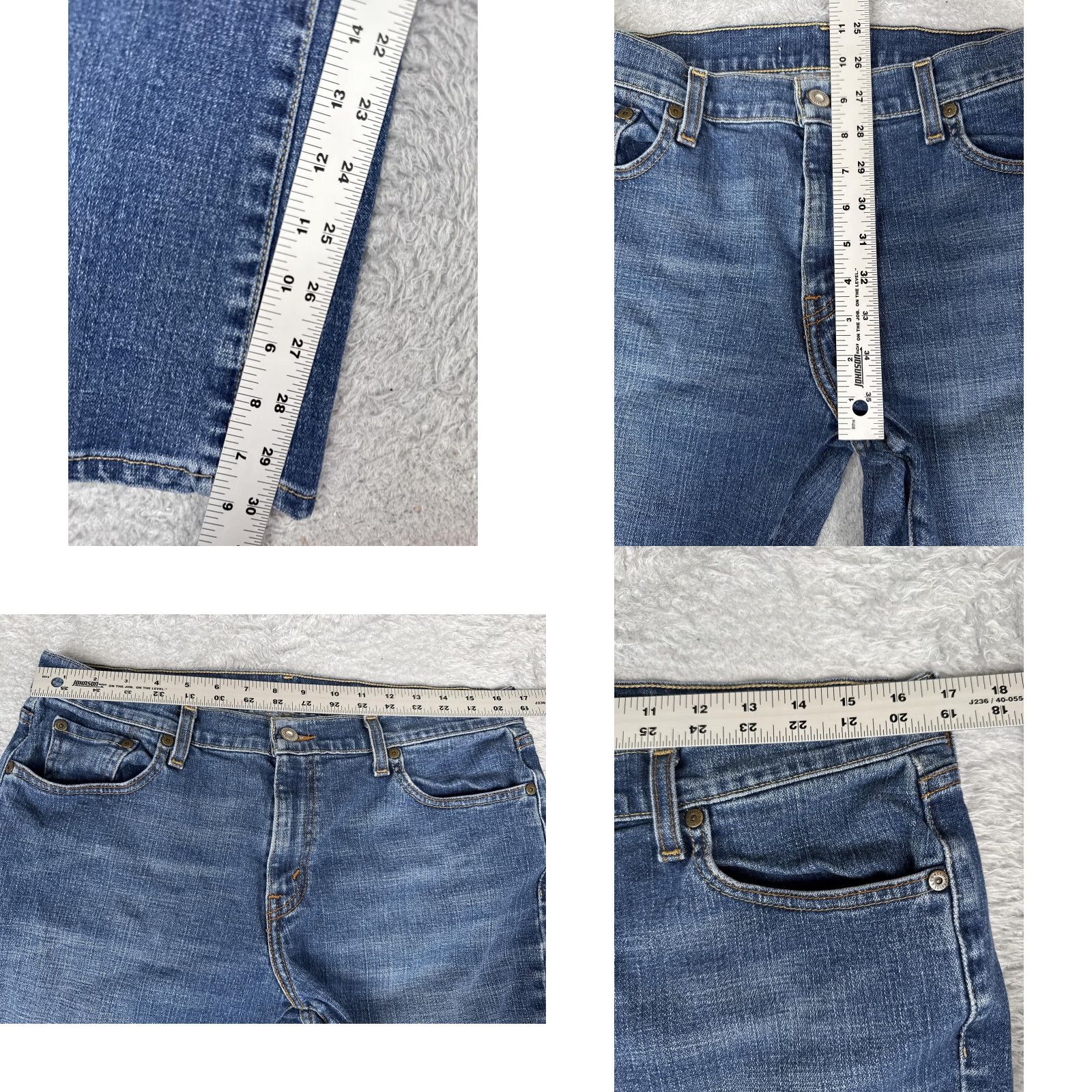 Levi's Levi's Jeans Bootcut Womens 14 Blue Med Wash Mid Rise Stretch Denim 34x31 Size 36" / US 14 / IT 50 - 8 Thumbnail