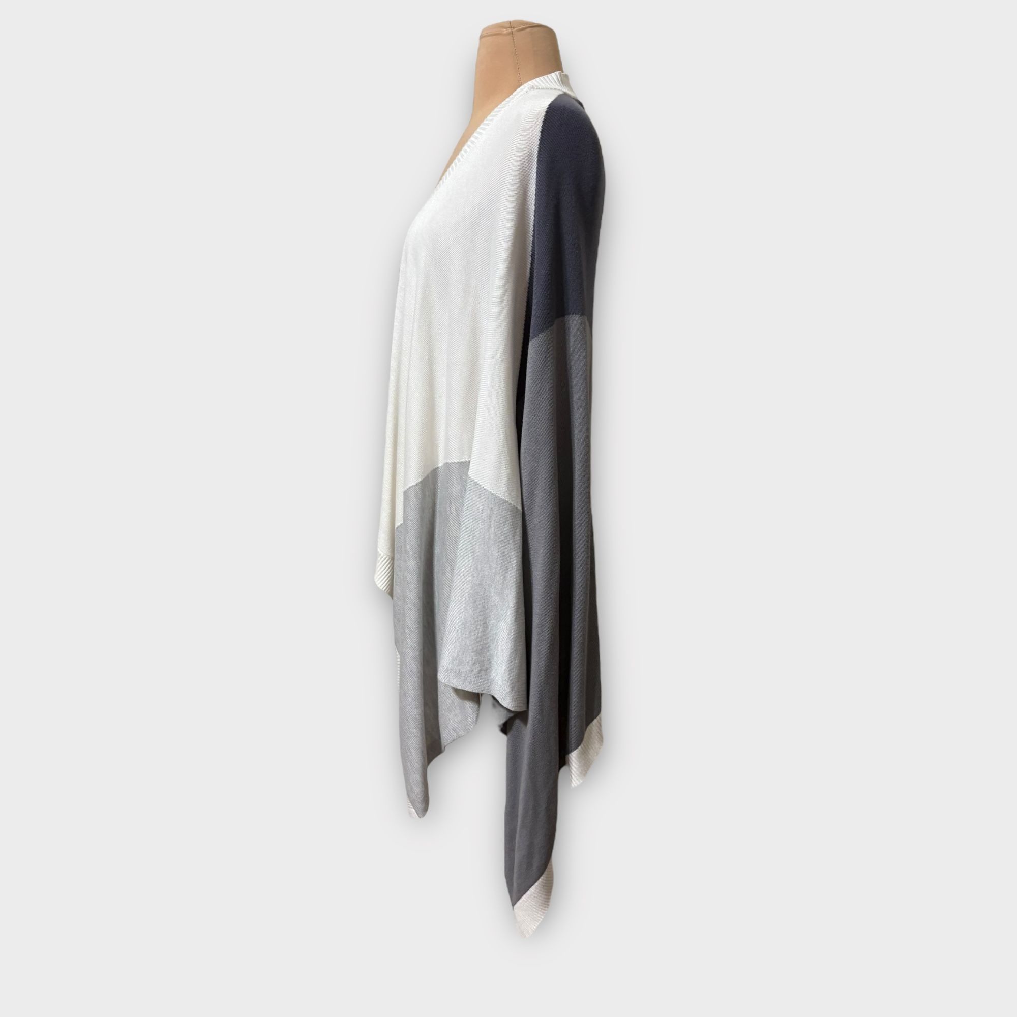 Lululemon Lululemon Hatha Wrap OS Nebula Raceway Grey White Shawl Worn Size ONE SIZE - 7 Thumbnail