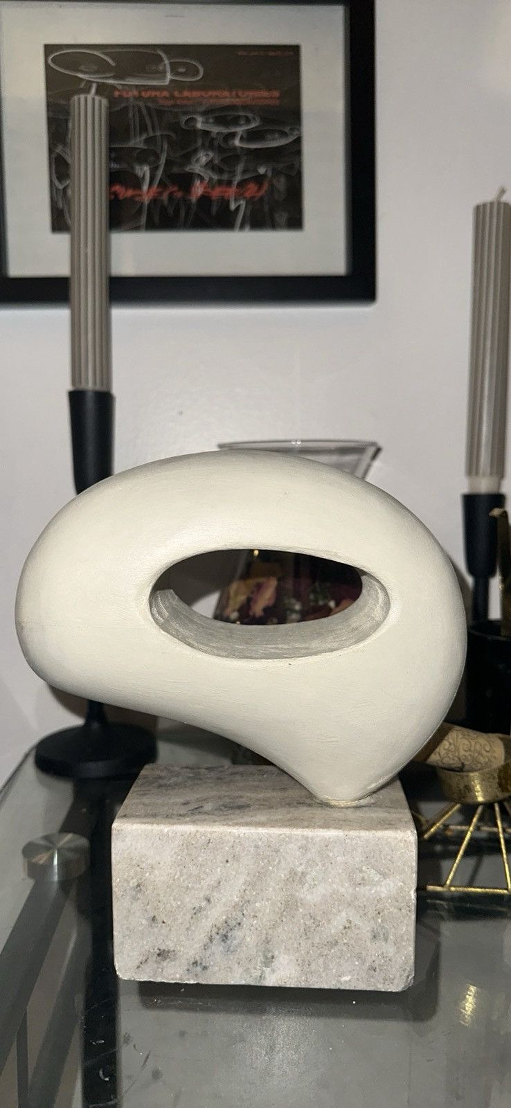 Other Abstract Oval Sculpture With Granite Base Size ONE SIZE - 1 Thumbnail