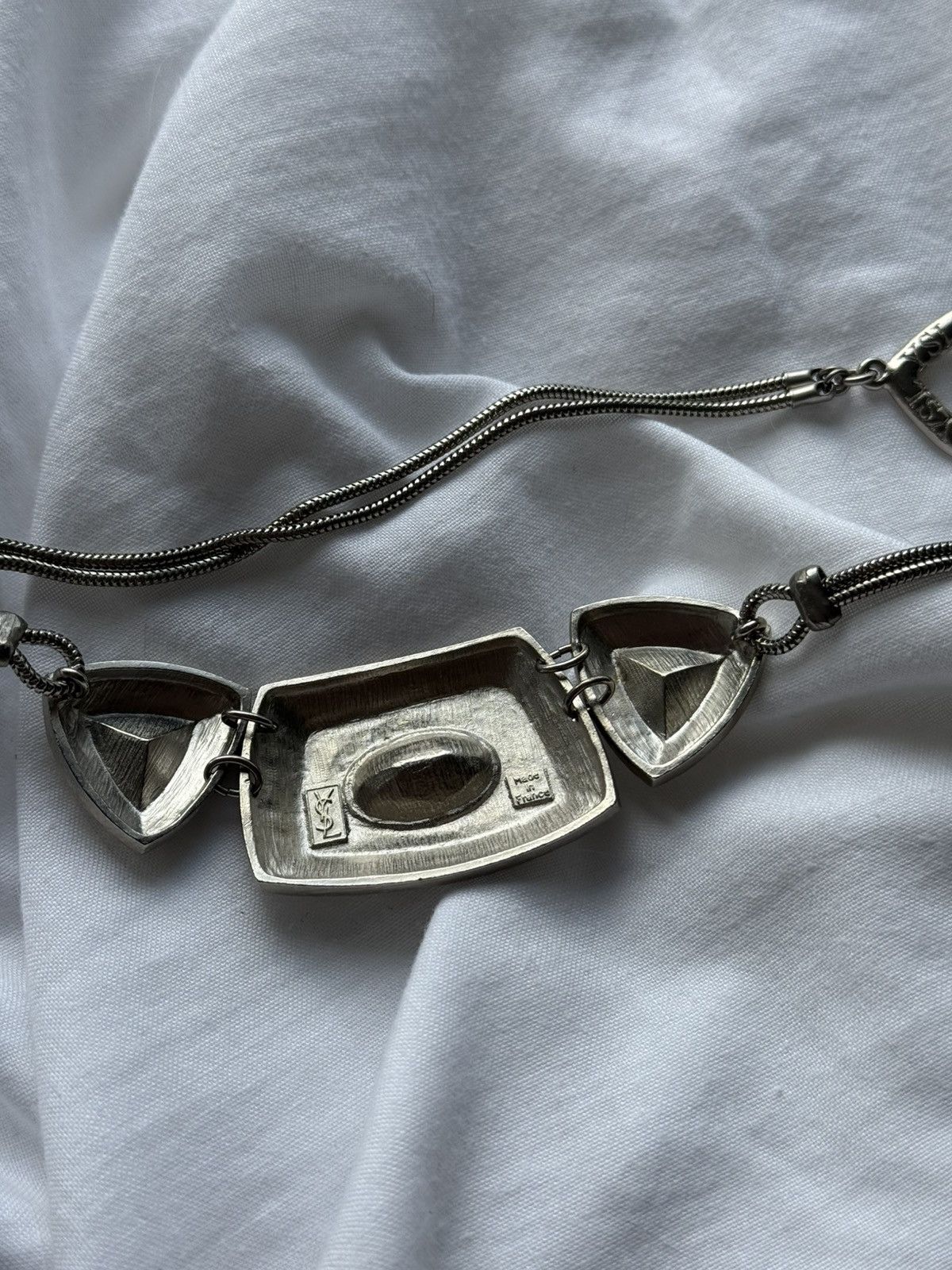 Yves Saint Laurent Yves Saint Laurent YSL Vintage Arty Swarovski Necklace Size ONE SIZE - 5 Thumbnail