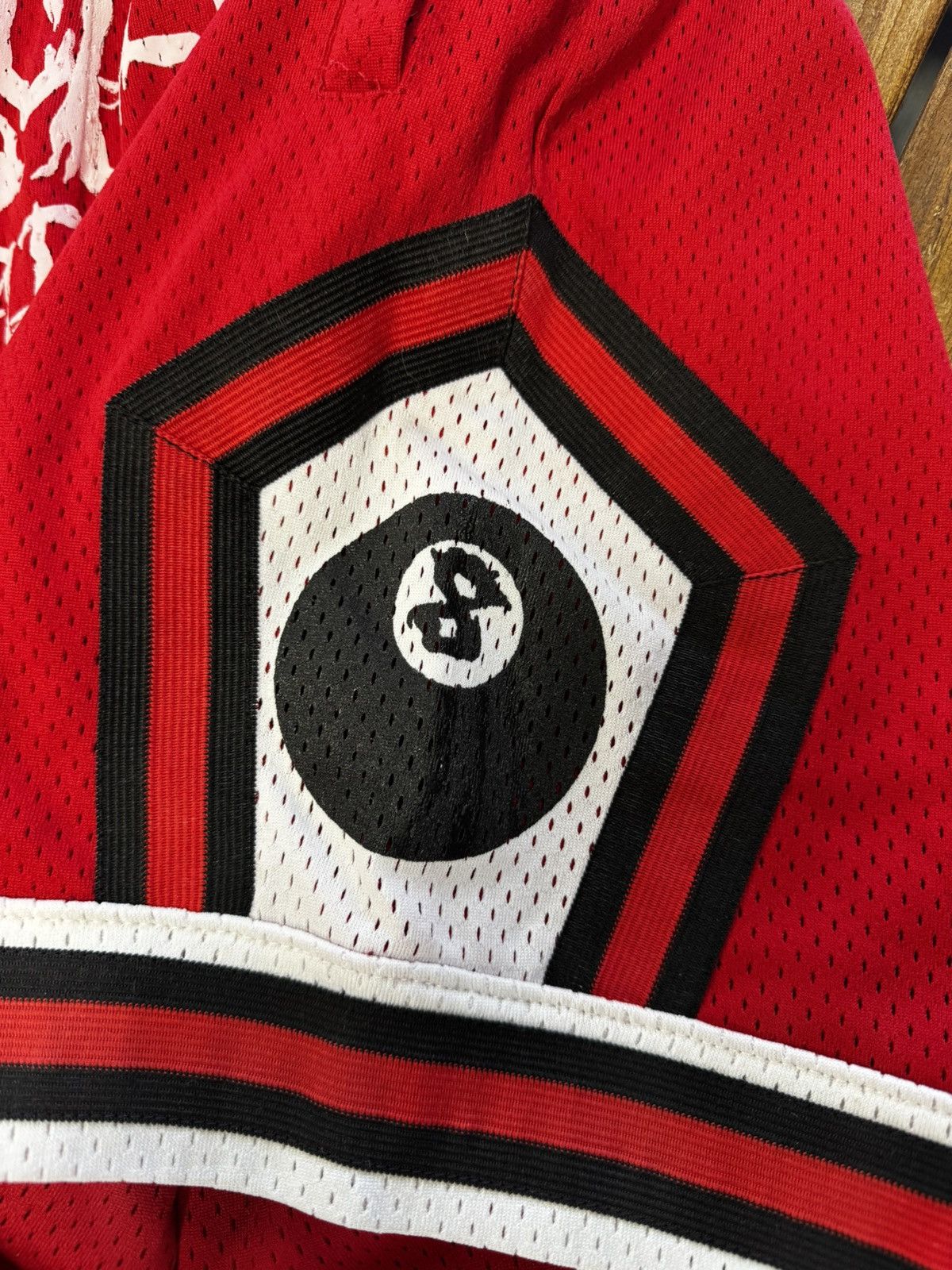 Section 8 8 Ball Section 8 Mesh Shorts Red Size US 32 / EU 48 - 3 Thumbnail