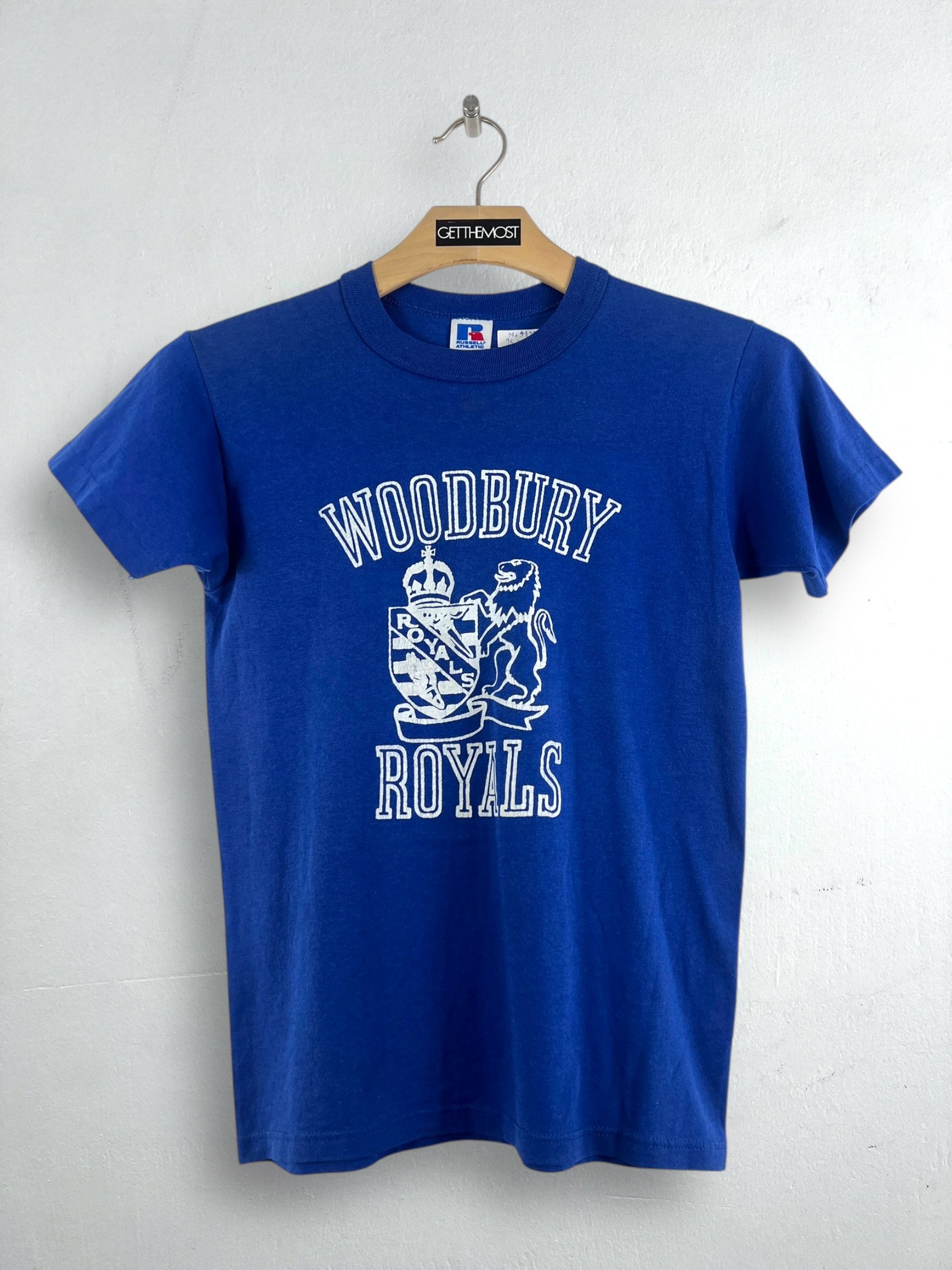 Russell Athletic × Vintage No.4819 Vintage 90s Russell Woodbury Royals Graphic Tee (YL) Size US XXS / EU 40 - 1 Thumbnail