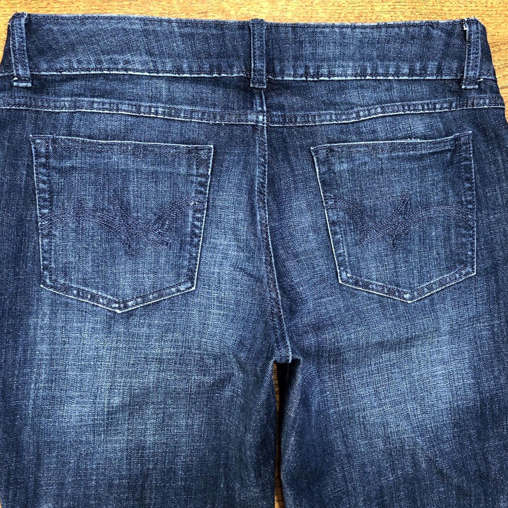 Wrangler Wrangler Jeans Womens Straight 5-Pocket Denim Stretch Zip Belt Loops 34 Inseam 30 Inseam Blue Medium Wash Mae Retro Wrangler Cowboys Womens Jeans Size 34" / US 12 / IT 48 - 3 Thumbnail