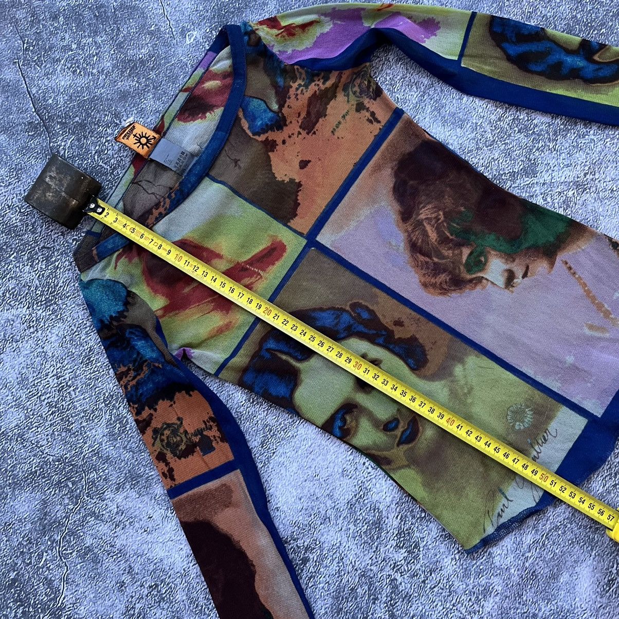 Jean Paul Gaultier Jean Paul Gaultier Soleil Pop Art Portrait Mesh Top 2002s Size S / US 4 / IT 40 - 13 Thumbnail