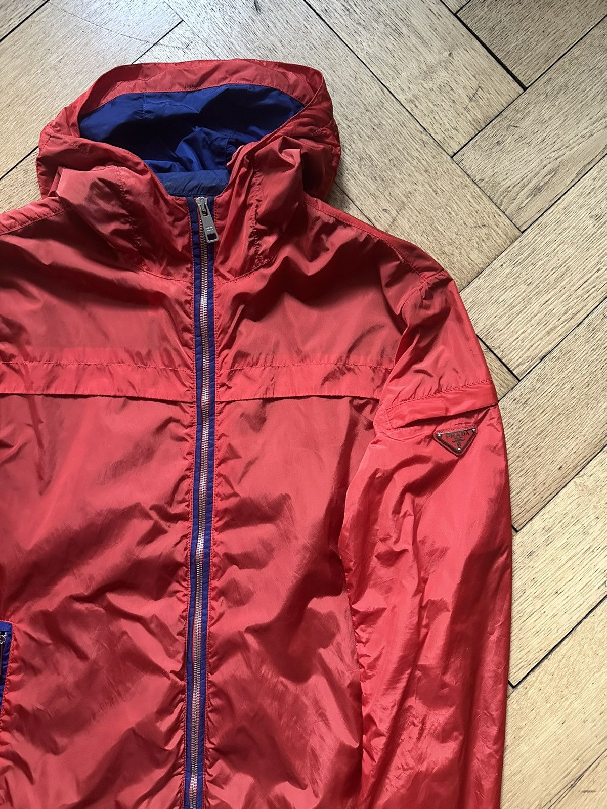Prada Prada Re-Nylon Sport Triangle Jacket SS18 Windbreaker Size US S / EU 44-46 / 1 - 4 Thumbnail