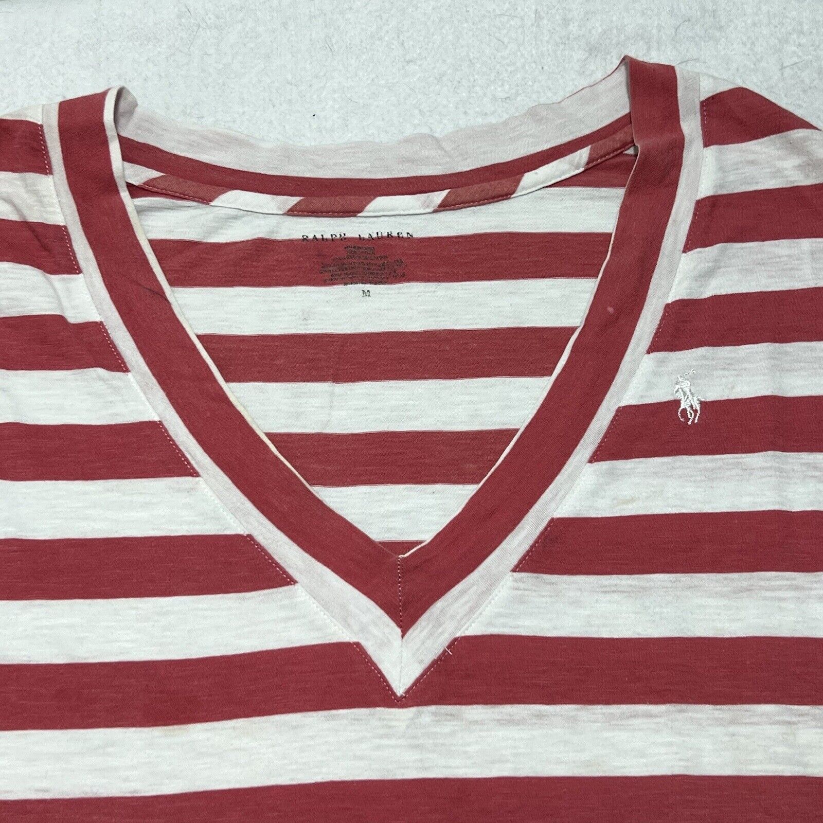 Ralph Lauren Ralph Lauren Medium V-Neck T-Shirt Mini Dress Pink Stripe Size M / US 6-8 / IT 42-44 - 2 Thumbnail