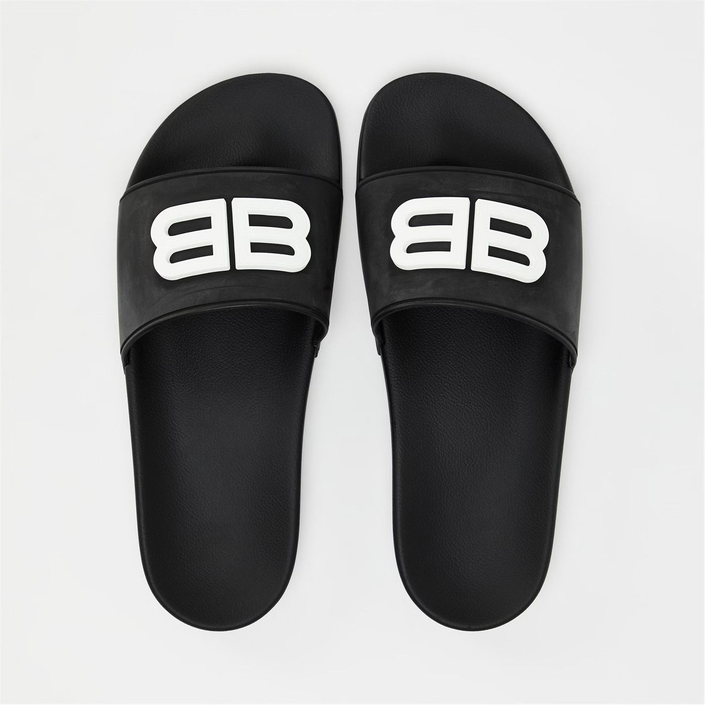 Balenciaga o1g2r1mq0226 Water Resistant Pool Sliders In Black Size US 7 / EU 40 - 4 Thumbnail