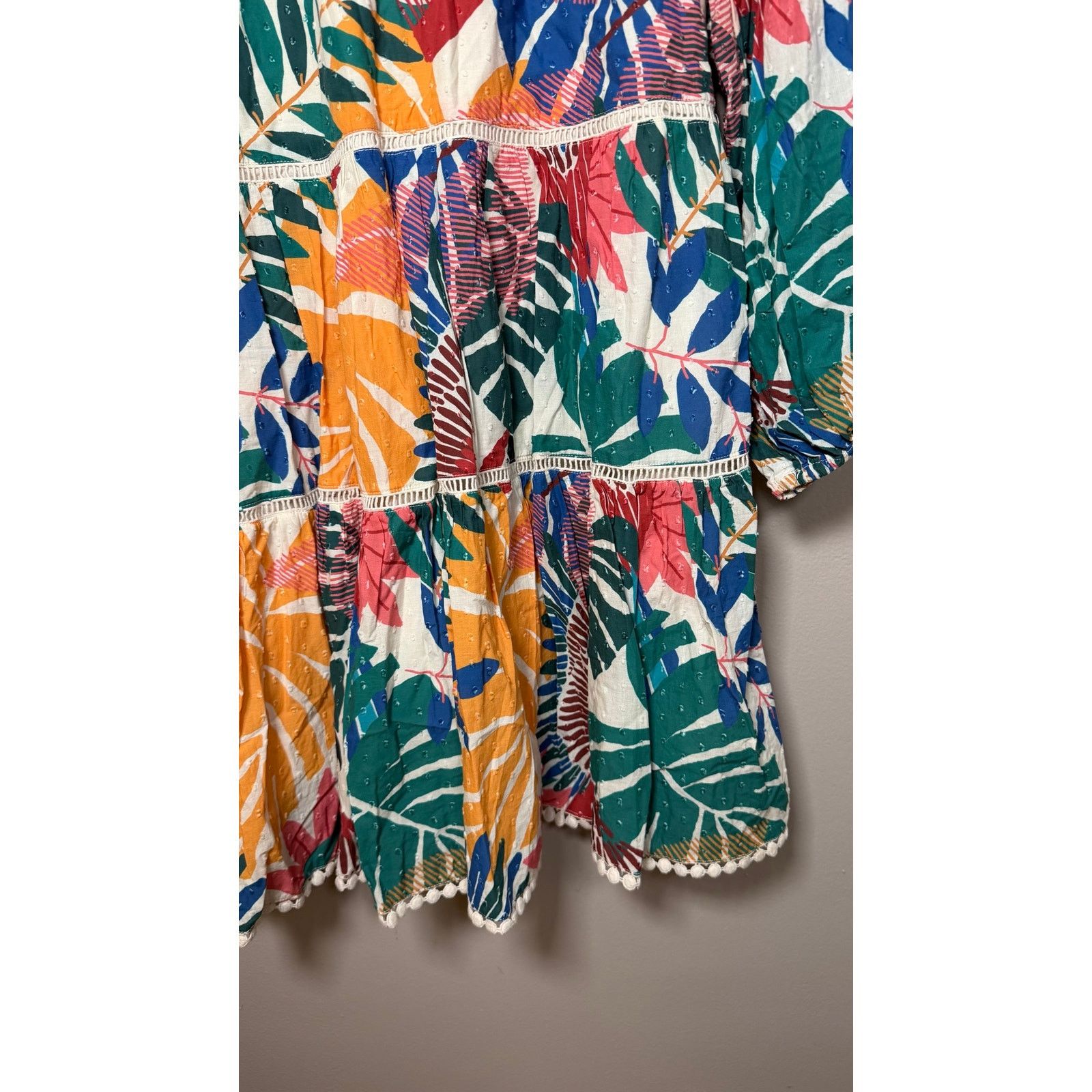 Farm Rio Farm Rio Off White Macaw Mini Dress size M Size M / US 6-8 / IT 42-44 - 9 Thumbnail