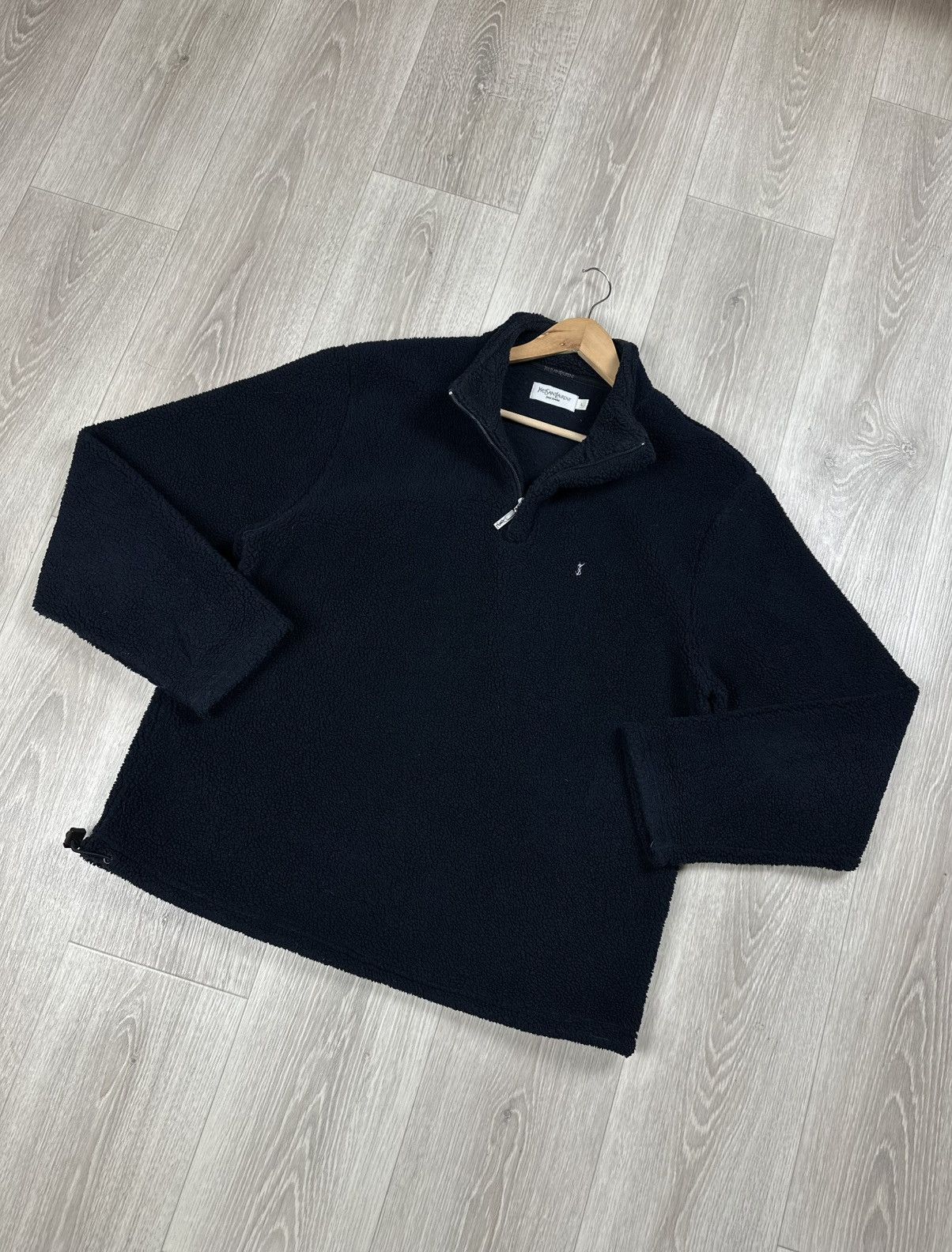 Yves Saint Laurent Vintage Yves Saint Laurent 1/4 Zip Fleece Jacket YSL Size L Size US L / EU 52-54 / 3 - 4 Thumbnail