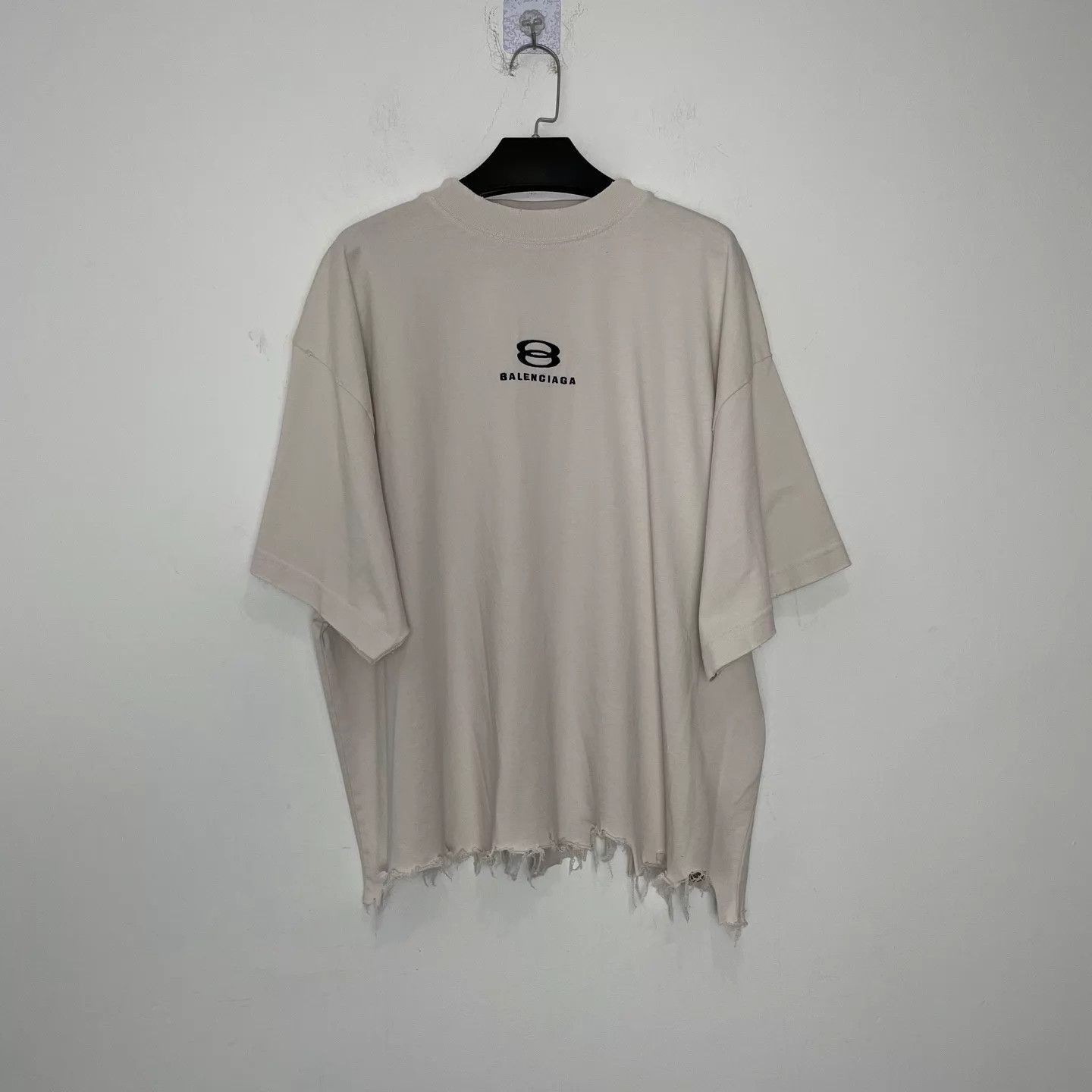 Balenciaga Balenciaga 24SS Double Ring LS Hem-Destroyed Short 2 NWT Size XS / US 0-2 / IT 36-38 - 1 Thumbnail