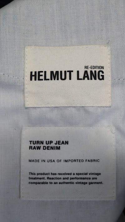 Helmut Lang o1rshd1 Turn up Jean RAW Denim Jeans in Blue Size US 32 / EU 48 - 17 Thumbnail