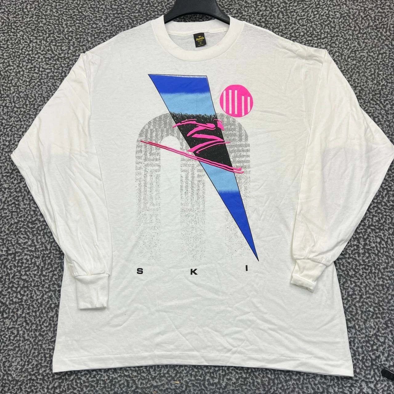 Anvil Vintage Ski Shirt Men XL Long Sleeve New with Defect Size US XL / EU 56 / 4 - 1 Thumbnail