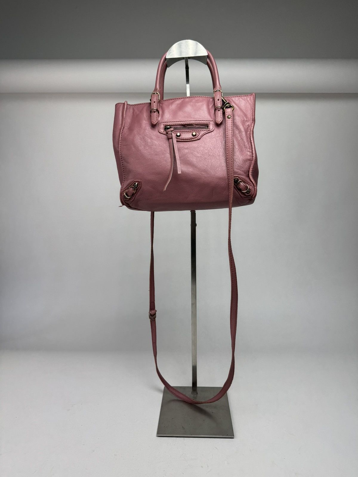 Balenciaga Vintage Balenciaga 2Way Mini City Bag Pink Size ONE SIZE - 1 Thumbnail
