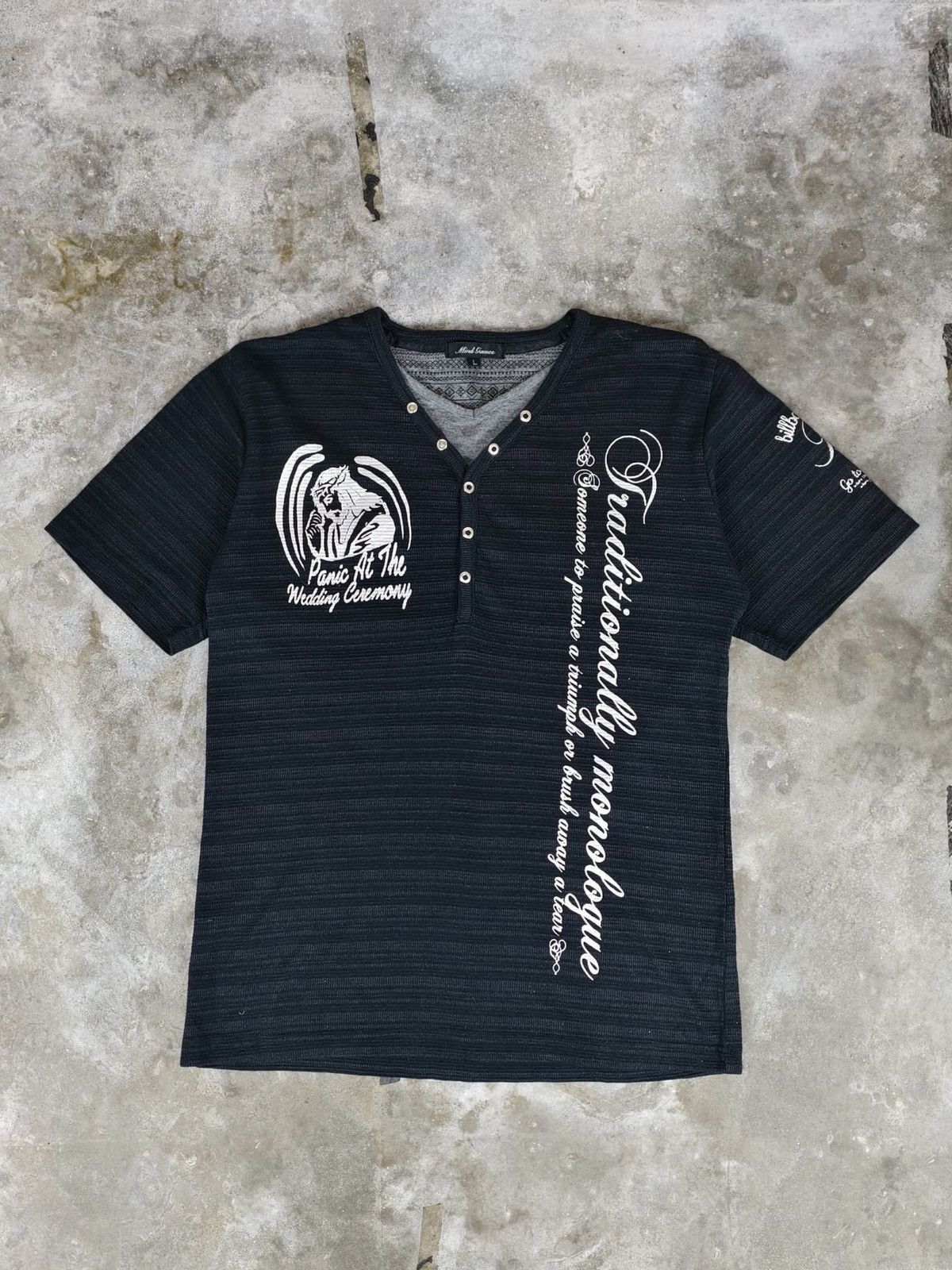 Japanese Brand × Le Grande Bleu (L.G.B.) Japanese Mind Games Poem T-Shirt Size US L / EU 52-54 / 3 - 1 Thumbnail