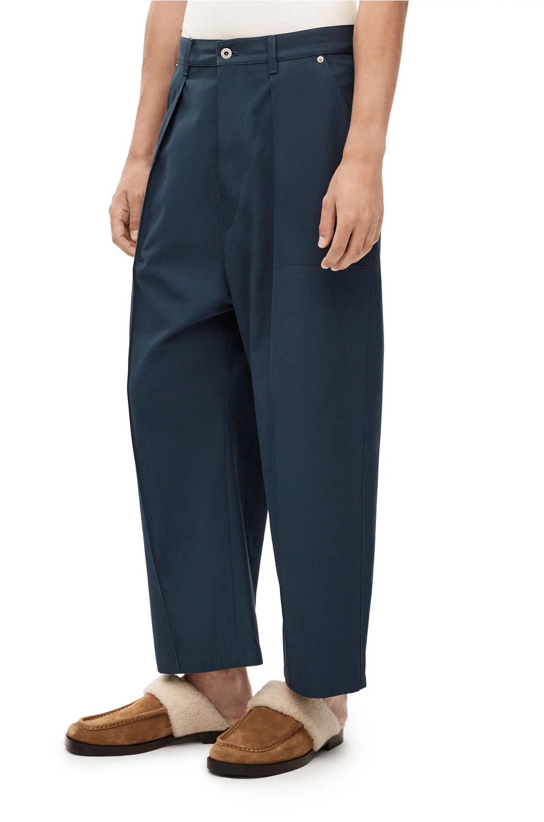 Loewe Loewe slate blue wide leg pants 48 Size US 33 - 2 Thumbnail