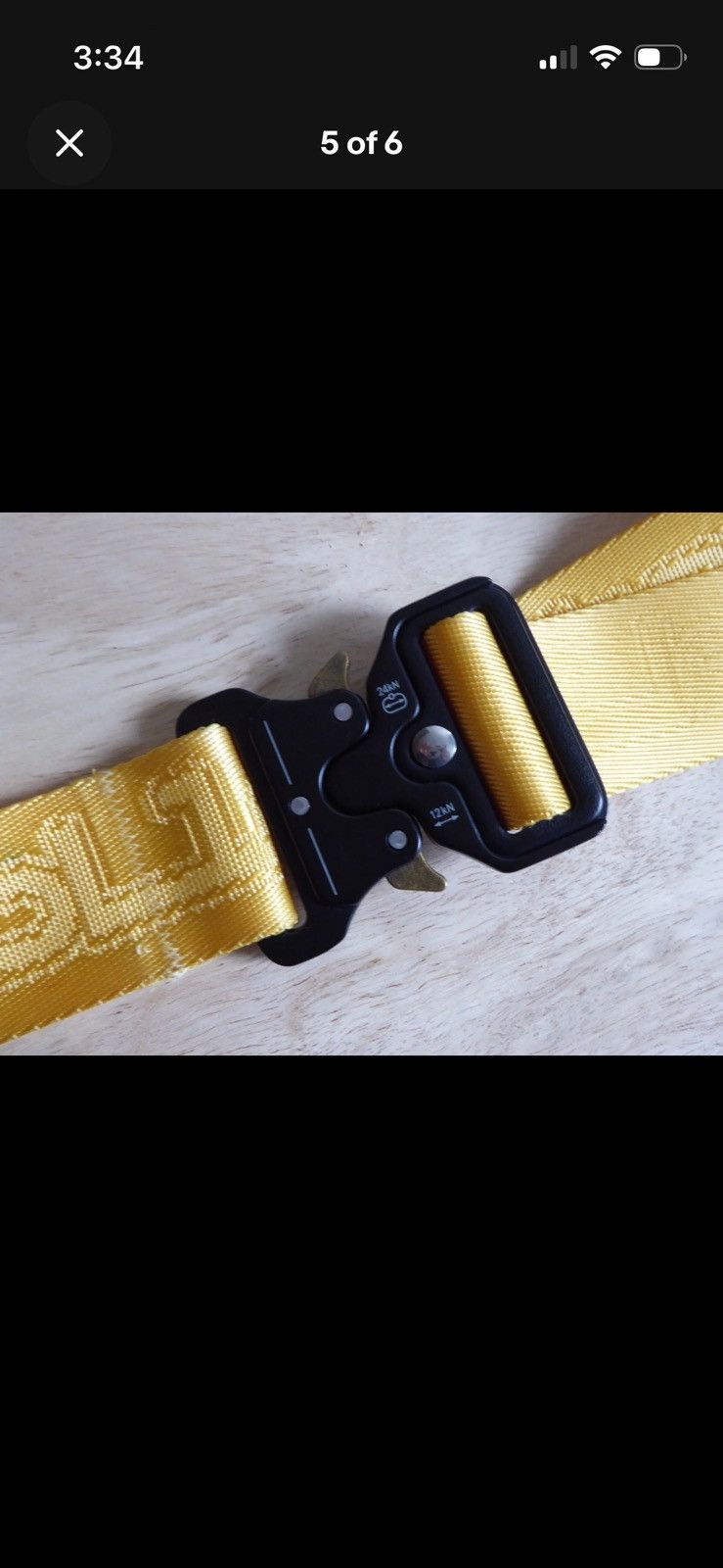 Other thepublic RATCHET STRAP 38" BELT CLASP CLOSURE YELLOW Size ONE SIZE - 4 Thumbnail