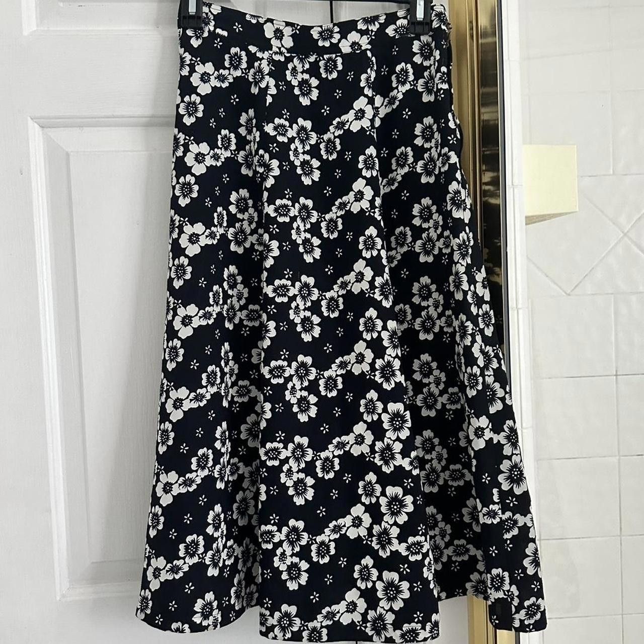 Marimekko Marimekko Women's Black and White Skirt Size 28" / US 6 / IT 42 - 2 Thumbnail