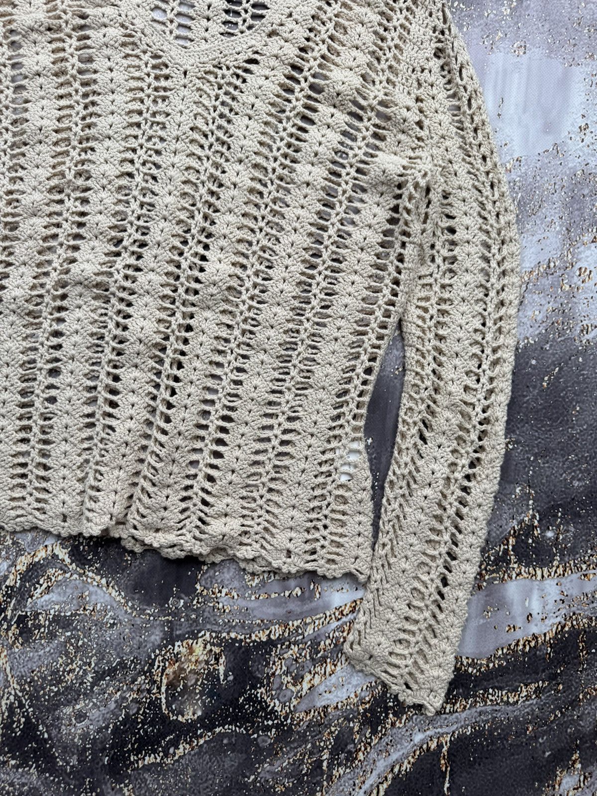 Vintage Vintage Mesh Knit Long Sleeve Size M / US 6-8 / IT 42-44 - 3 Thumbnail
