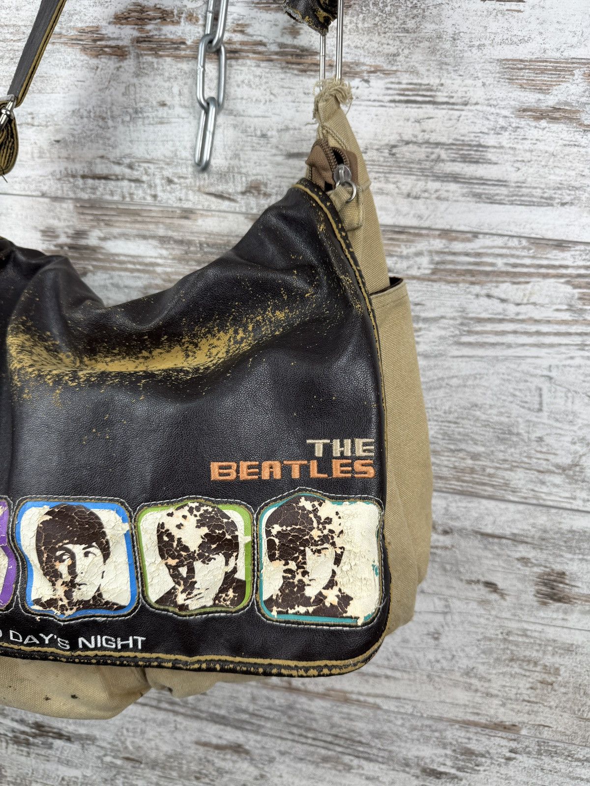 Vintage Mens Vintage The Beatles Leather archive 2005 bag rare rock Size ONE SIZE - 3 Thumbnail