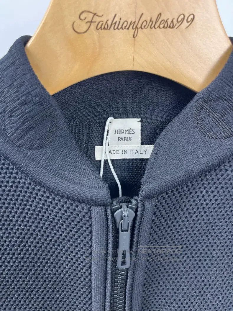 Hermes Hermes Black Three-Dimensional Logo Long Sleeve Jacket Size XS / US 0-2 / IT 36-38 - 3 Thumbnail