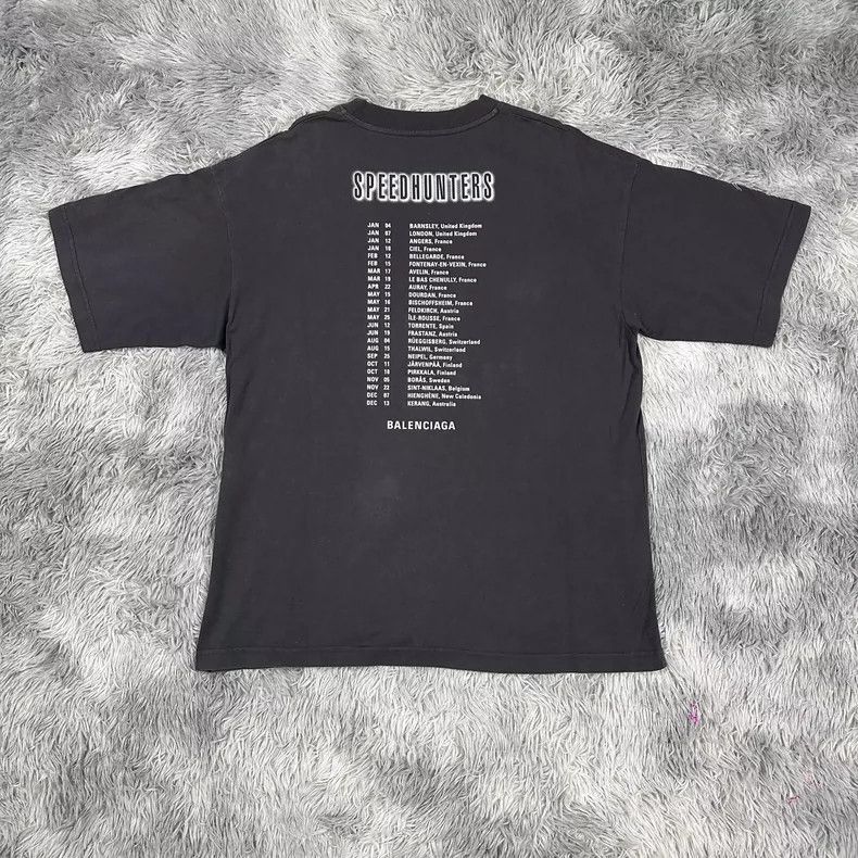 Balenciaga Balenciaga Electro-optic purple band T-shirt portrait shor Size US S / EU 44-46 / 1 - 6 Thumbnail