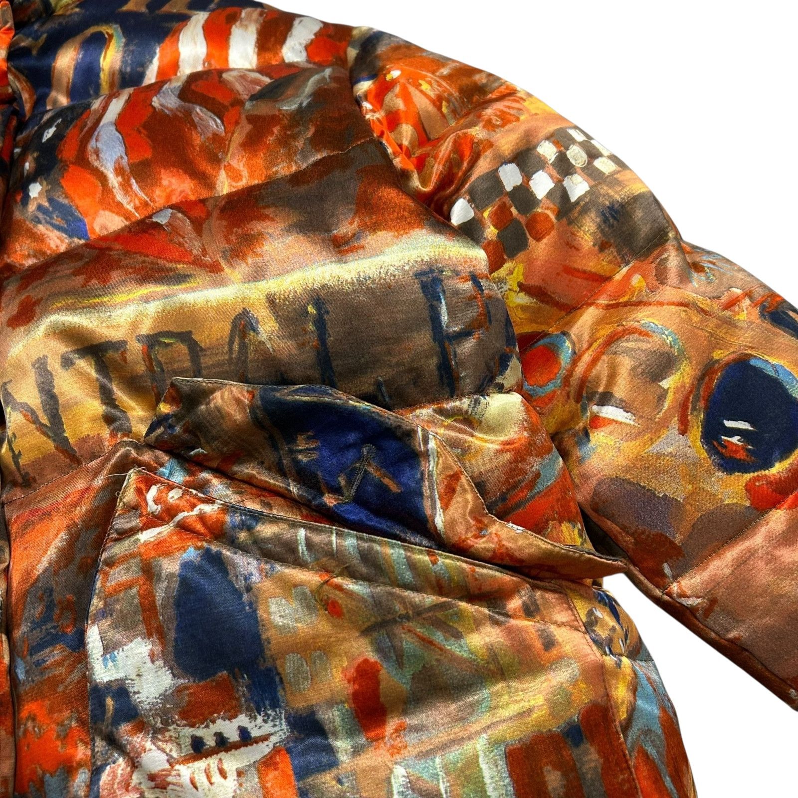 Iceberg VTG 90s CENTO CENTO ICEBERG PUFFER BOMBER JACKET ART SIZE 42 Size M / US 6-8 / IT 42-44 - 6 Thumbnail