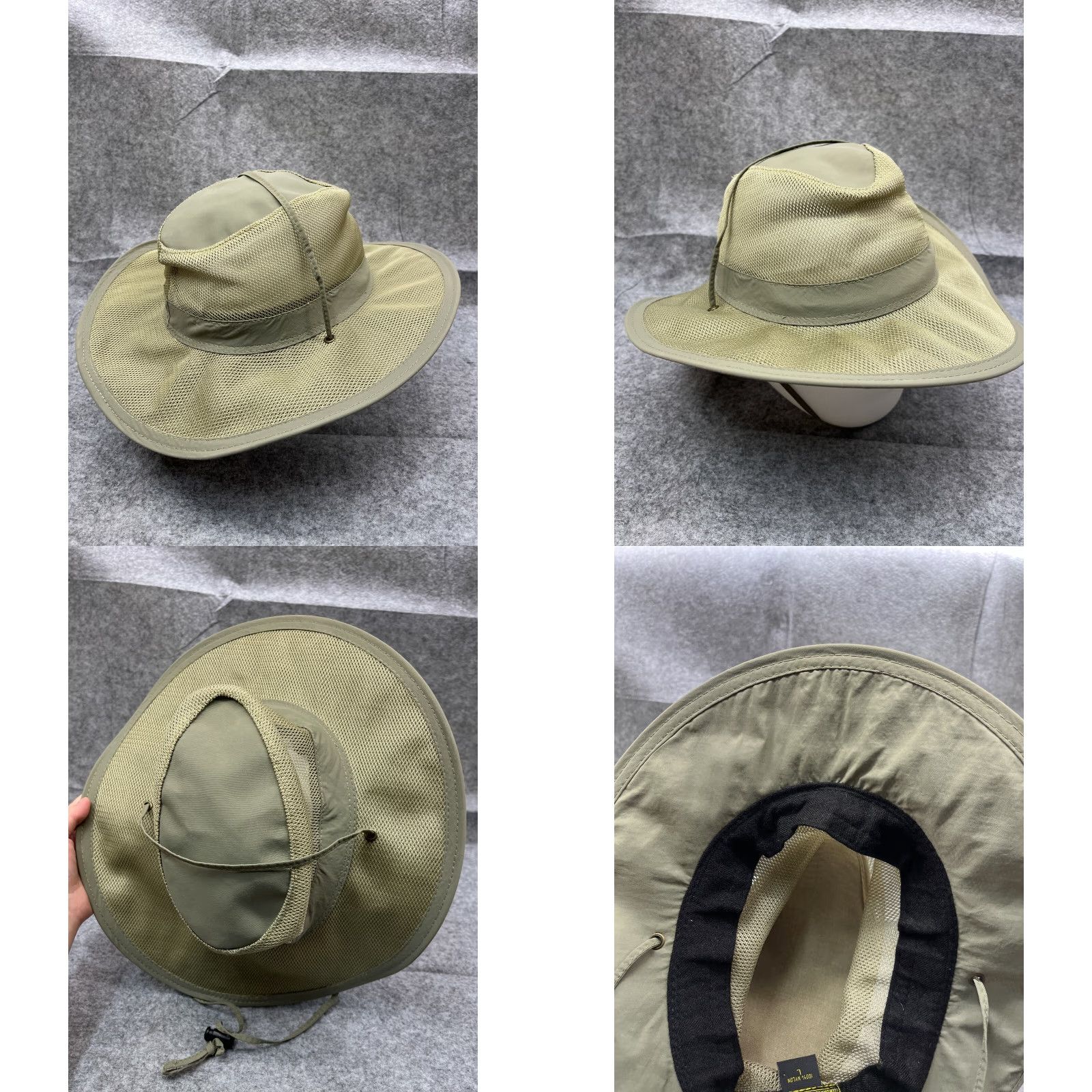 Vintage Dorfman Pacific Bucket Hat Adult Large Green 100% Nylon Adjustable Lightweight Breathable Travel Camping Fishing Hat/Cap Mens Size ONE SIZE - 8 Thumbnail