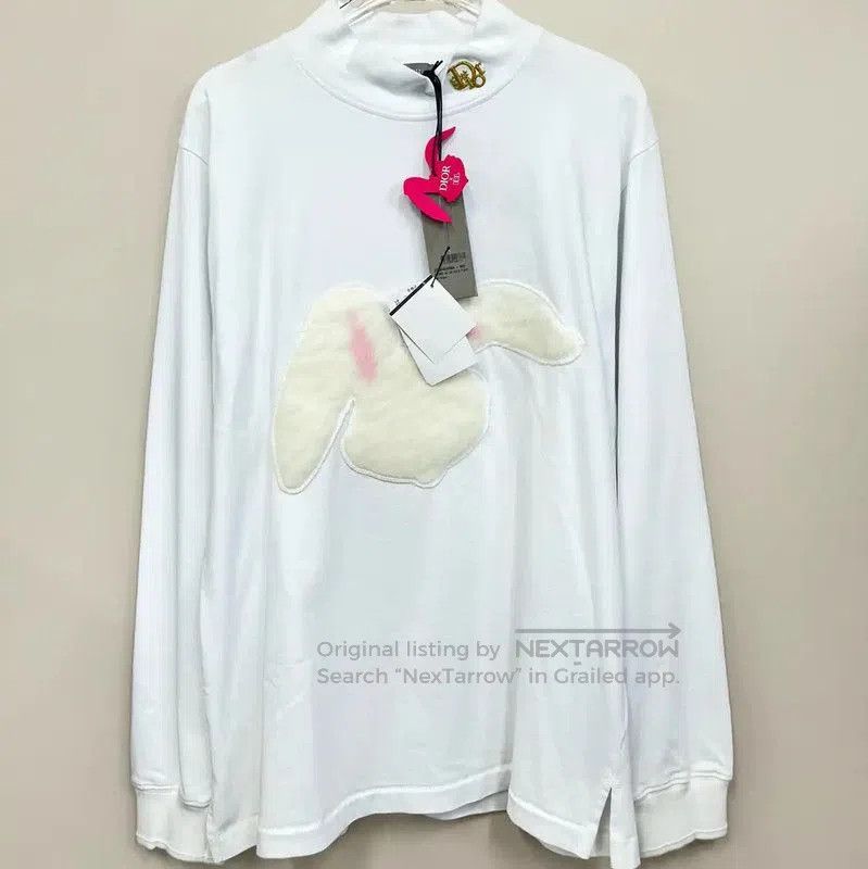 Dior Dior White Long Sleeve Men's Sweatshirt . Size US L / EU 52-54 / 3 - 1 Thumbnail