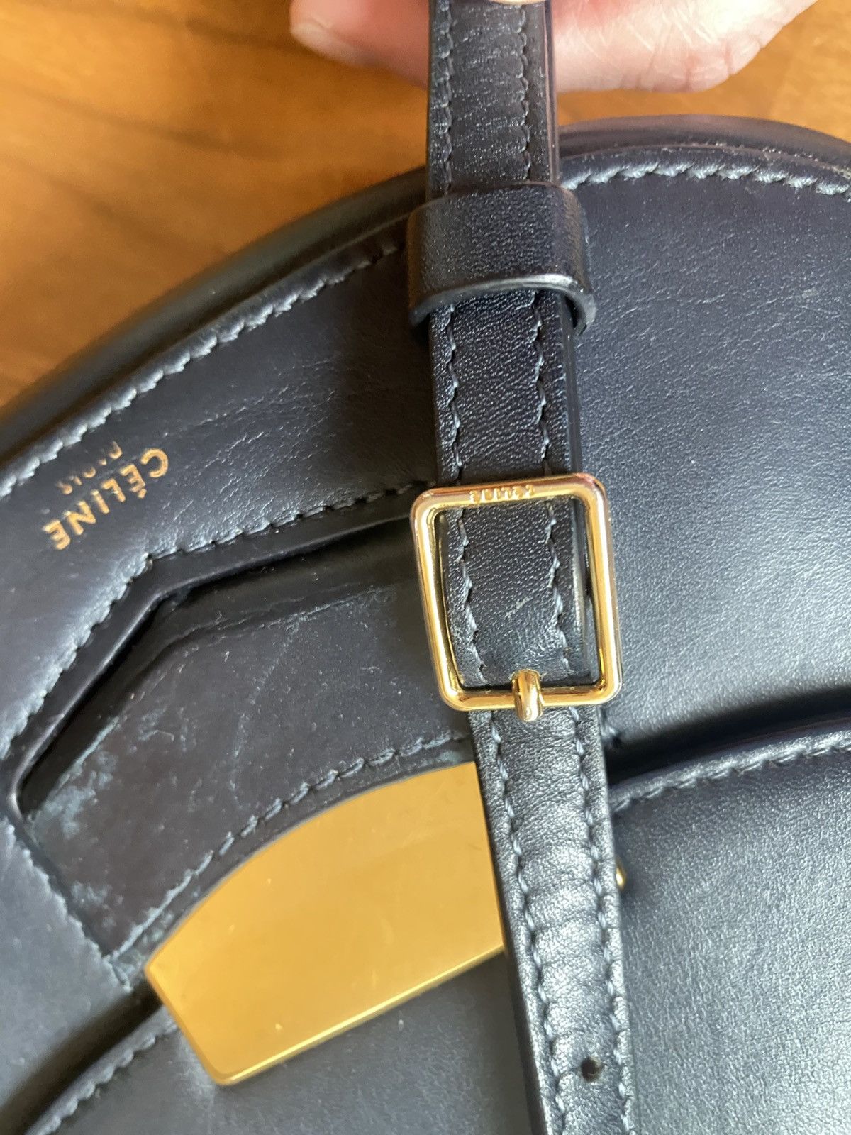 Celine Old Céline Trotteur Navy Cross-body Bag Size ONE SIZE - 8 Thumbnail
