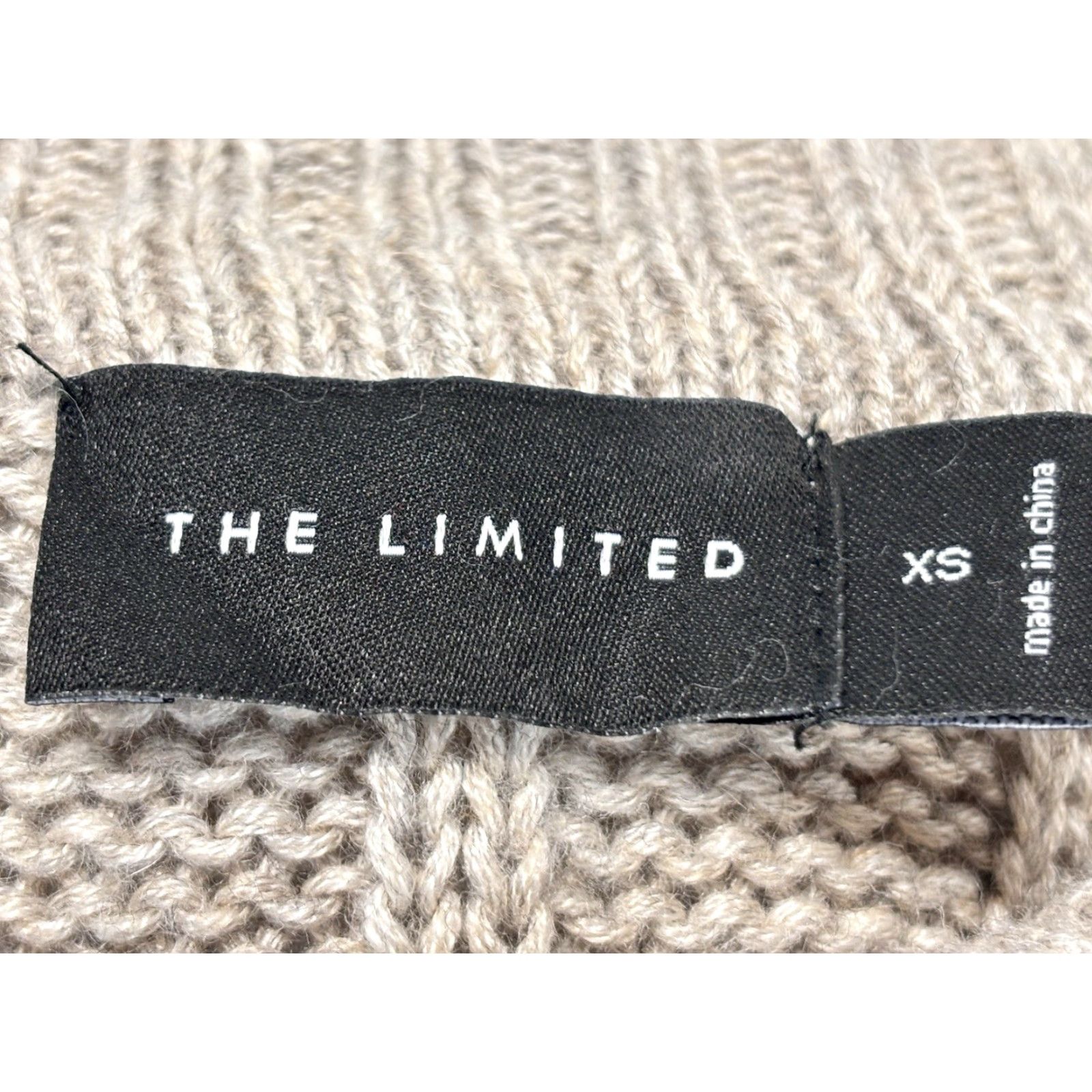 Vintage VINTAGE The Limited Angora Blend Sweater Women XS Brown Cowl Neck Cable Knit 90s Preppy Pullover Womens Size XS / US 0-2 / IT 36-38 - 6 Thumbnail