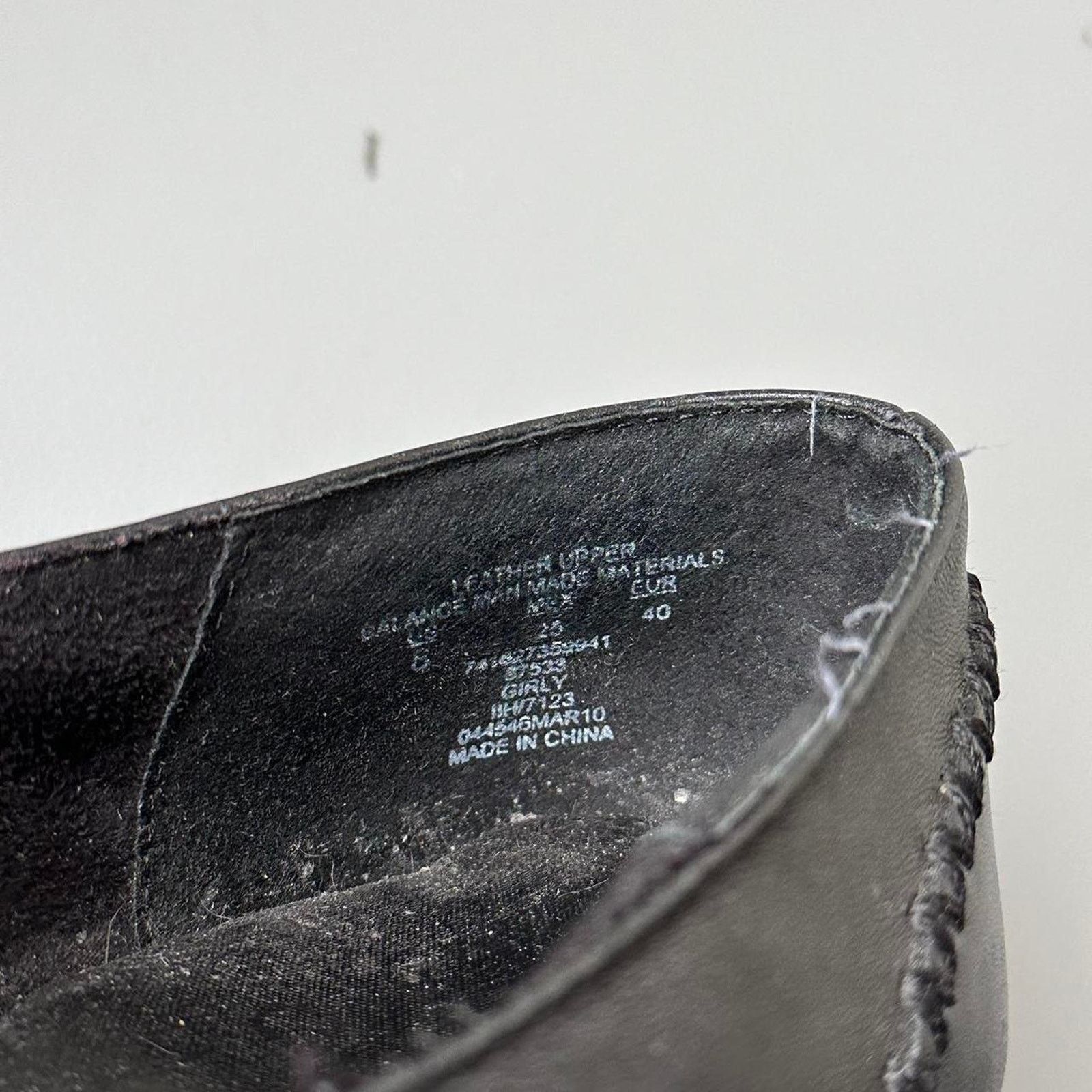 Vintage Vintage Y2K Black Leather Woven Slim Mary Jane Strap Heel Size US 8 / IT 38 - 7 Thumbnail