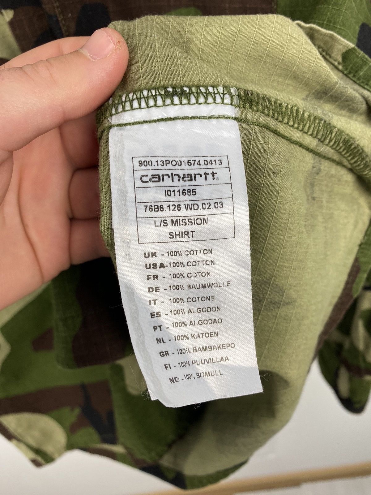 Carhartt Carhartt L/S Mission Camo Shirt Y2K Ralph Lauren Size US L / EU 52-54 / 3 - 7 Thumbnail