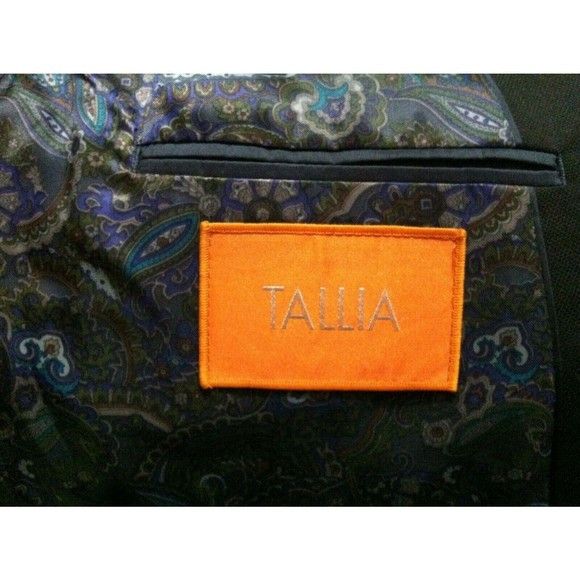 Tallia TALLIA MENS NEW 68%PLYSTR 32%RAYON SPORT COAT BLAZER SZ:46R Size 46R - 4 Thumbnail